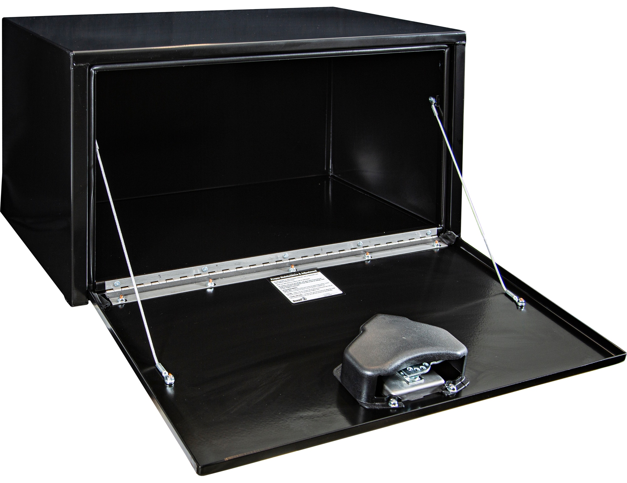 Caja de herramientas para camión de acero negro para debajo del cuerpo de 30 pulgadas x 18 pulgadas x 18 pulgadas de Buyers Products