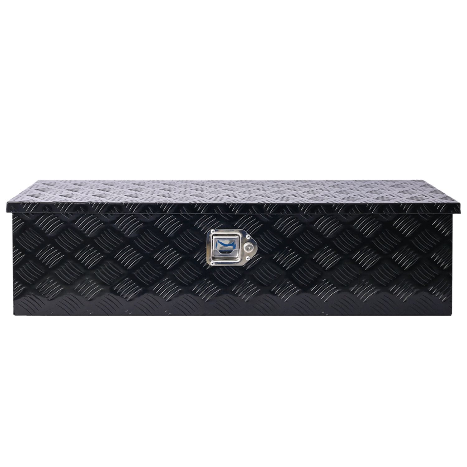 Caja de herramientas para remolque de camioneta en aluminio negro de 39 pulgadas x 13 pulgadas x 10.2 pulgadas Kahomvis GH-QPW4-855