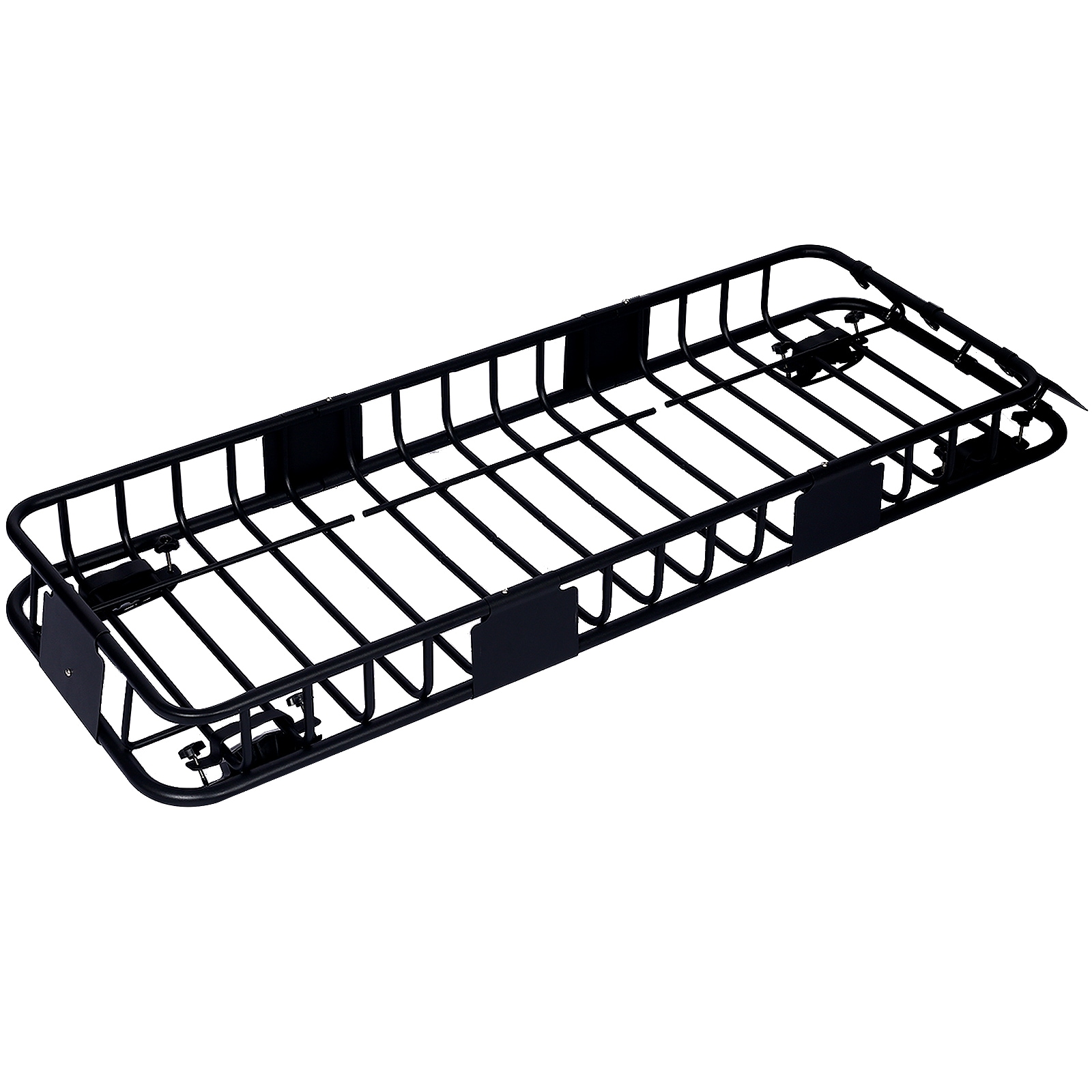 Cesta de almacenamiento de carga para el techo Kahomvis para portaequipajes en el techo de 22.8 pulgadas de largo x 65.2 pulgadas de ancho x 6 pulgadas de alto en acero GH-QP214-104