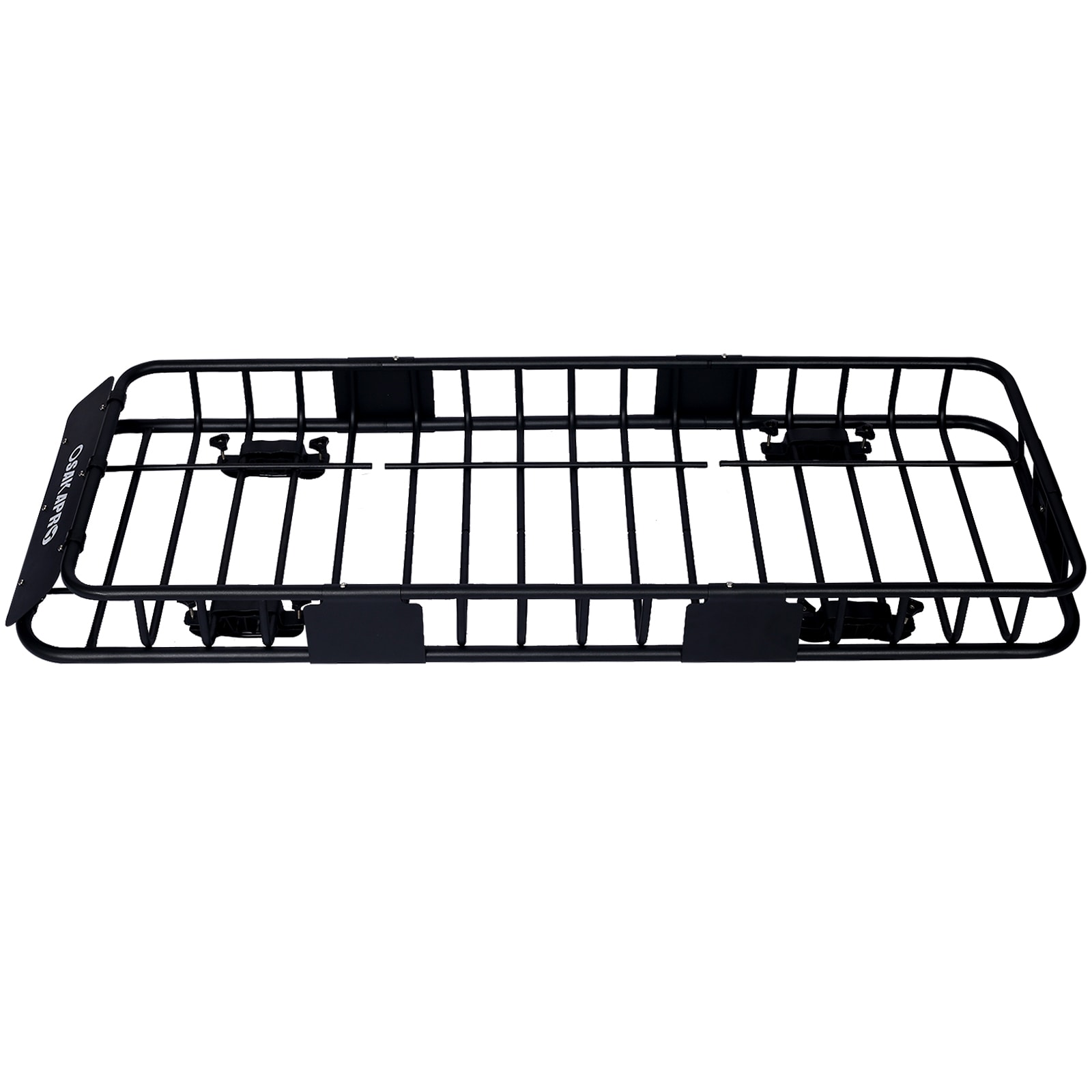 Cesta de almacenamiento de carga para el techo Kahomvis para portaequipajes en el techo de 22.8 pulgadas de largo x 65.2 pulgadas de ancho x 6 pulgadas de alto en acero GH-QP214-104