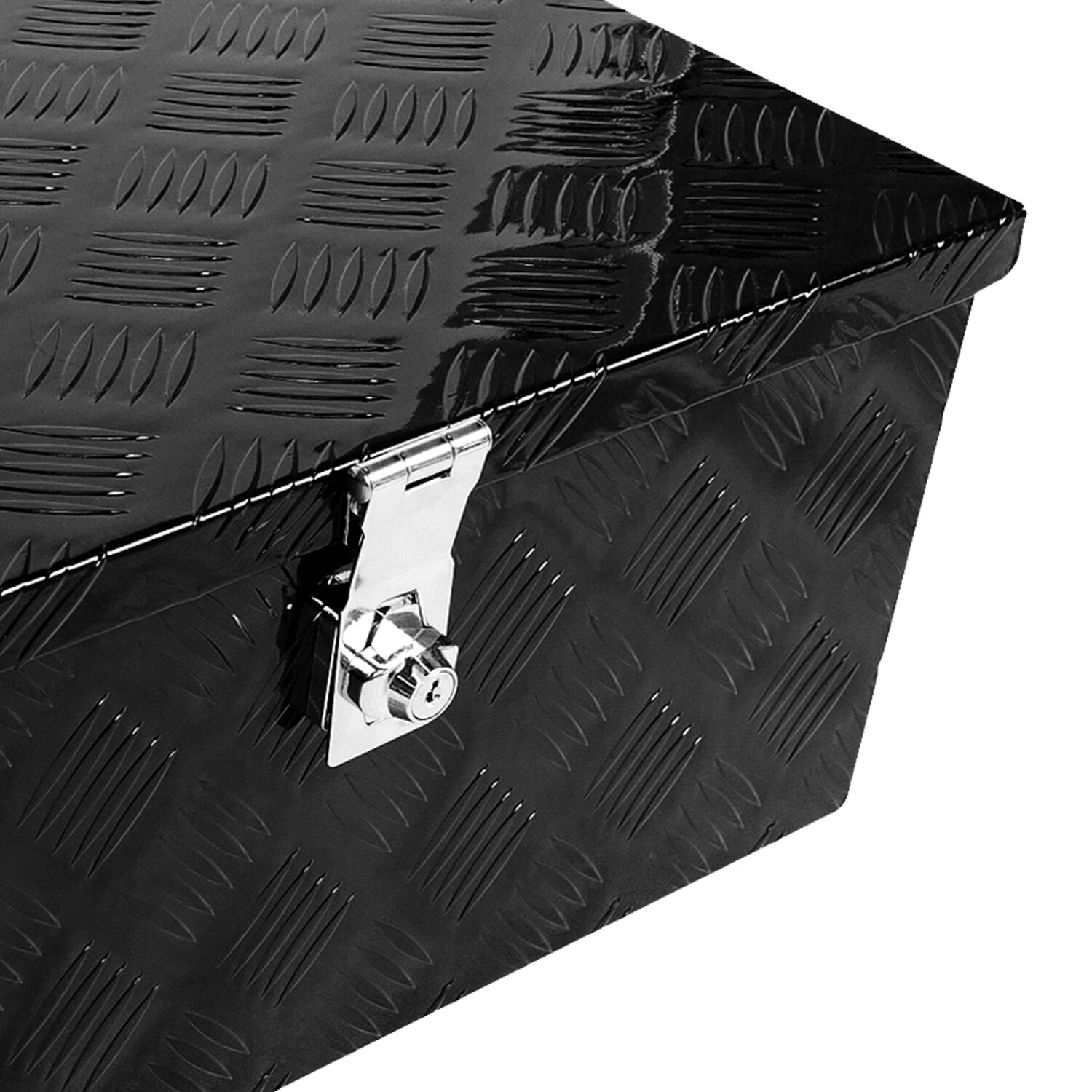Caja de herramientas para camión en aluminio negro de 20 pulgadas x 11.8 pulgadas x 9.3 pulgadas Kahomvis SUPER-QP214-917