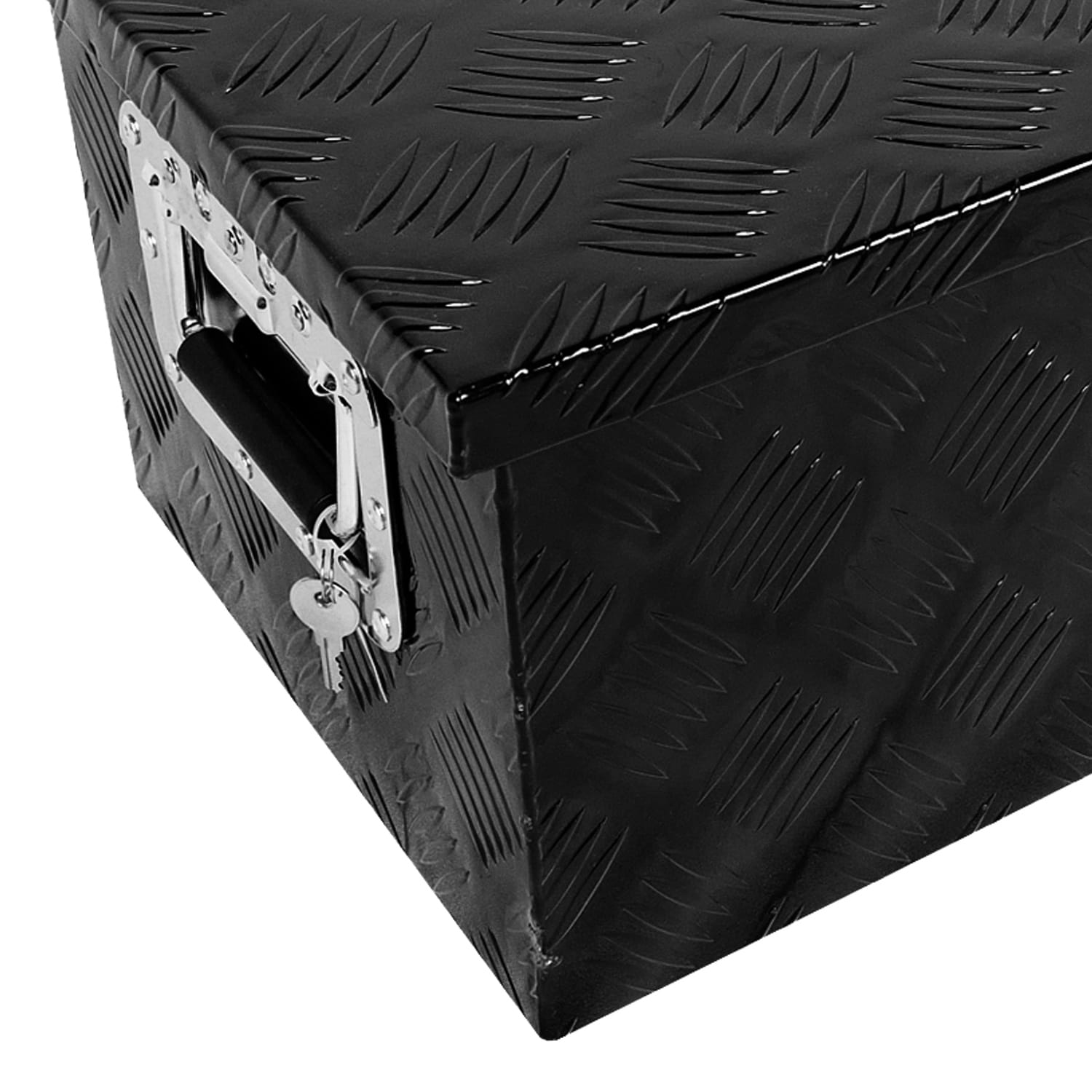 Caja de herramientas para camión en aluminio negro de 20 pulgadas x 11.8 pulgadas x 9.3 pulgadas Kahomvis SUPER-QP214-917