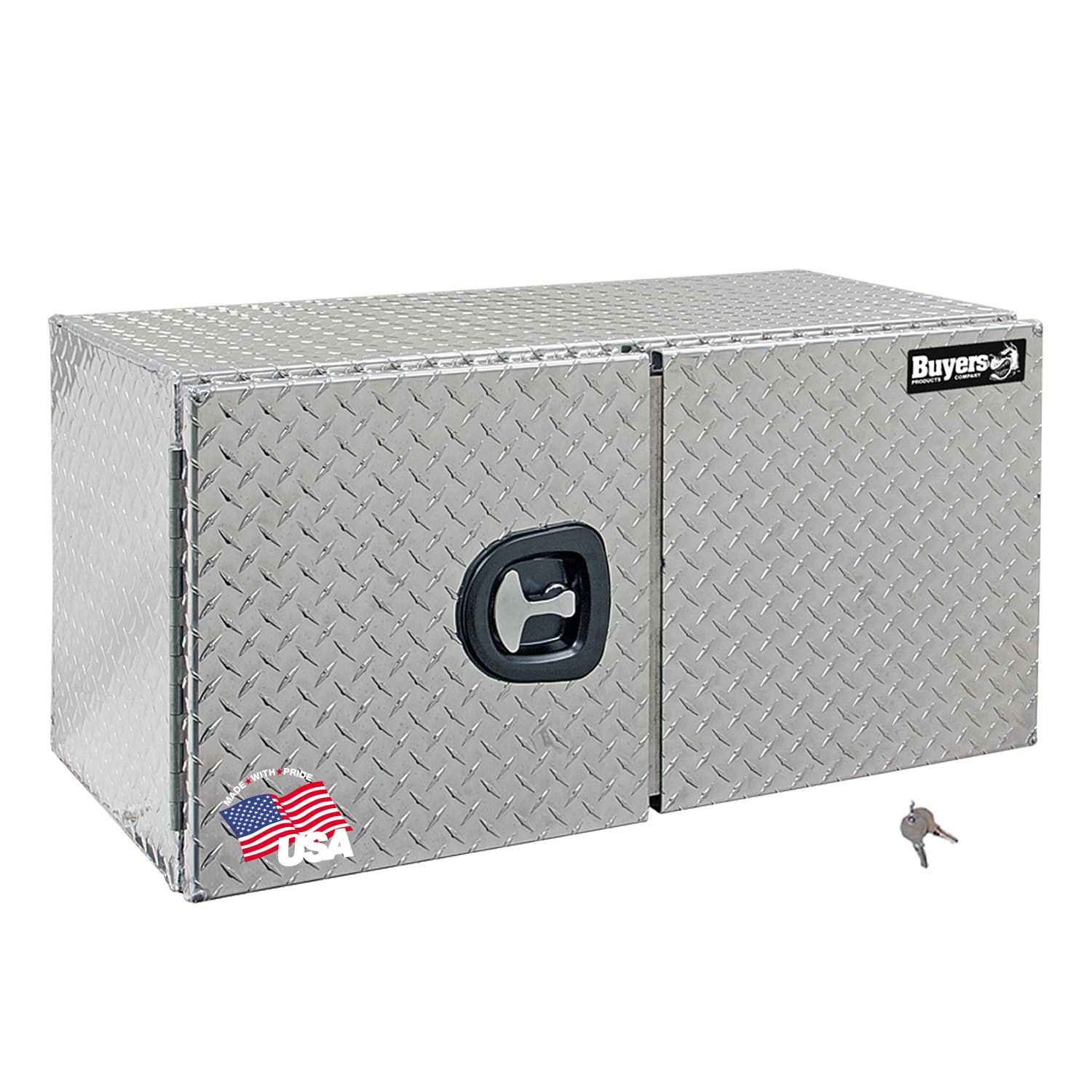 Caja de herramientas para camión de aluminio con patrón de diamante de 36 pulgadas x 24 pulgadas x 24 pulgadas de Buyers Products