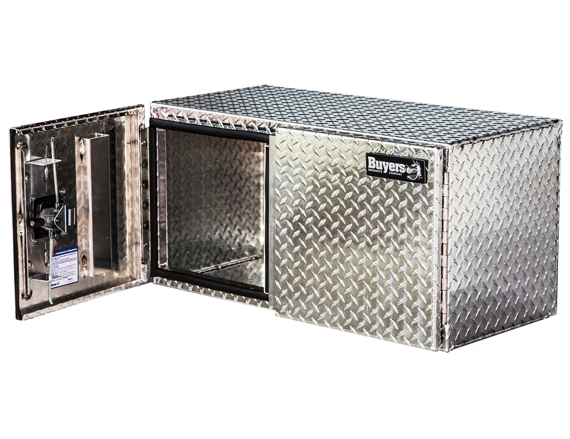 Caja de herramientas para camión de aluminio con patrón de diamante de 36 pulgadas x 24 pulgadas x 24 pulgadas de Buyers Products