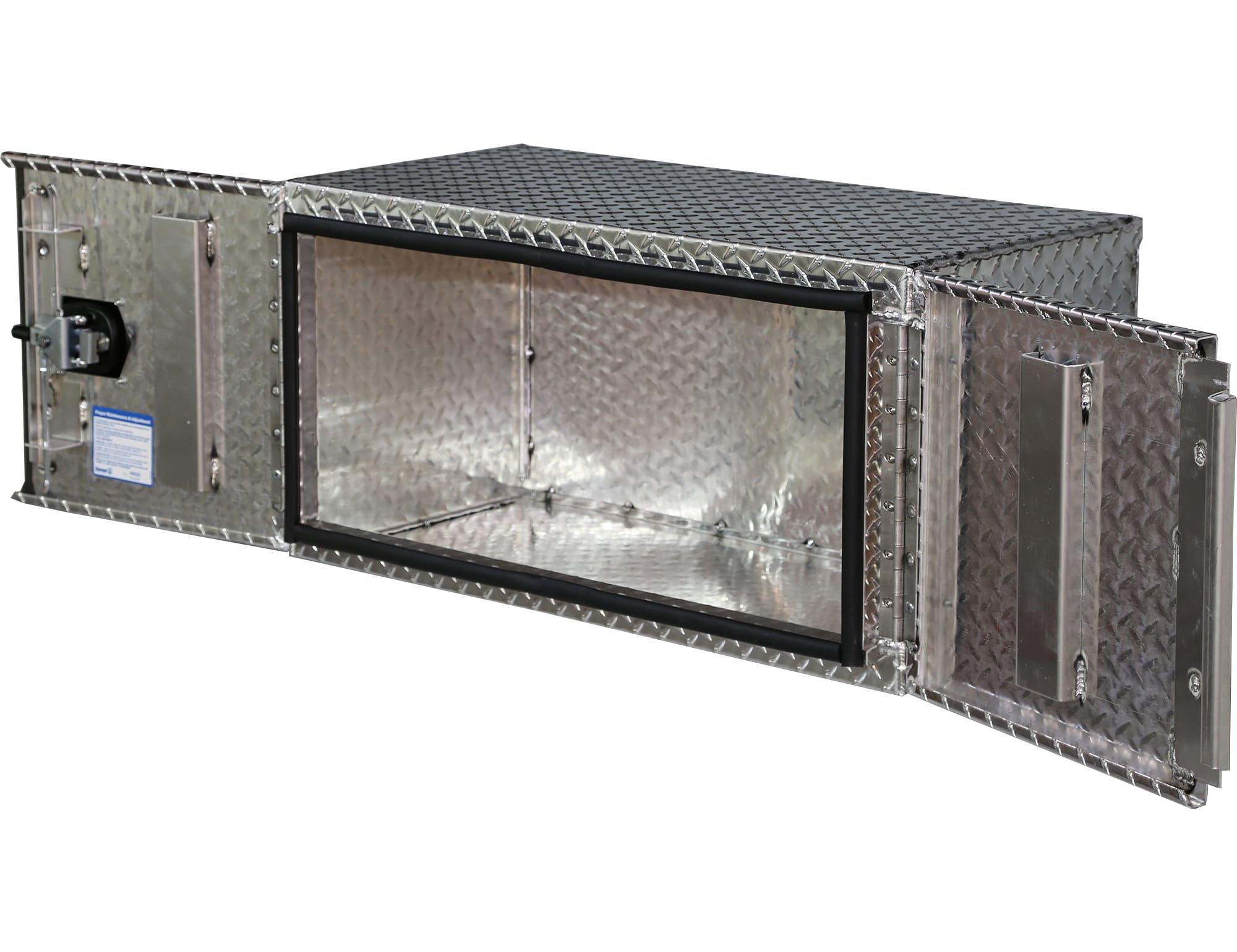 Caja de herramientas para camión de aluminio con patrón de diamante de 36 pulgadas x 24 pulgadas x 24 pulgadas de Buyers Products