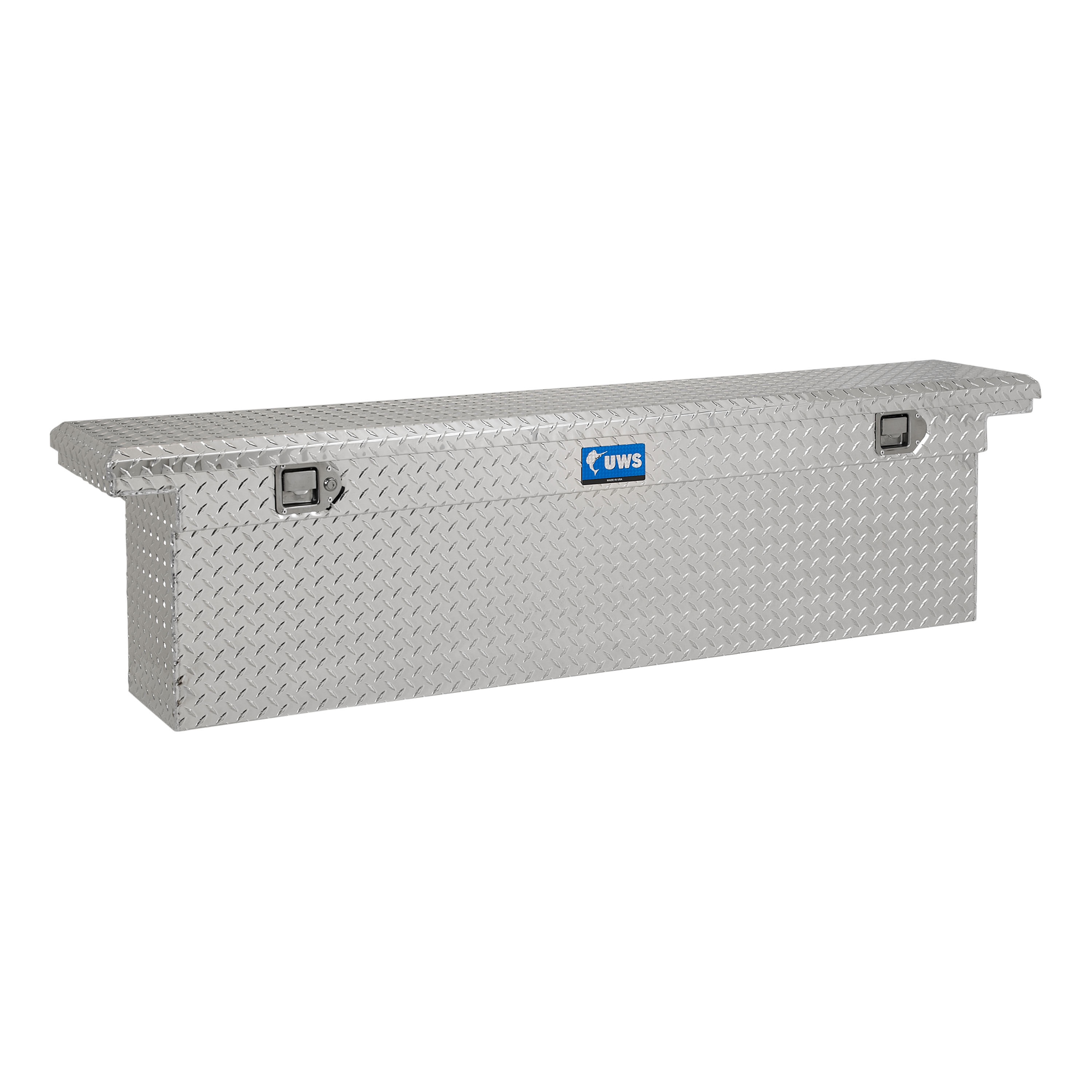 Caja de herramientas para camioneta de aluminio brillante en forma de cruz UWS, 69.875 pulgadas x 12 pulgadas x 17.25 pulgadas - EC10831