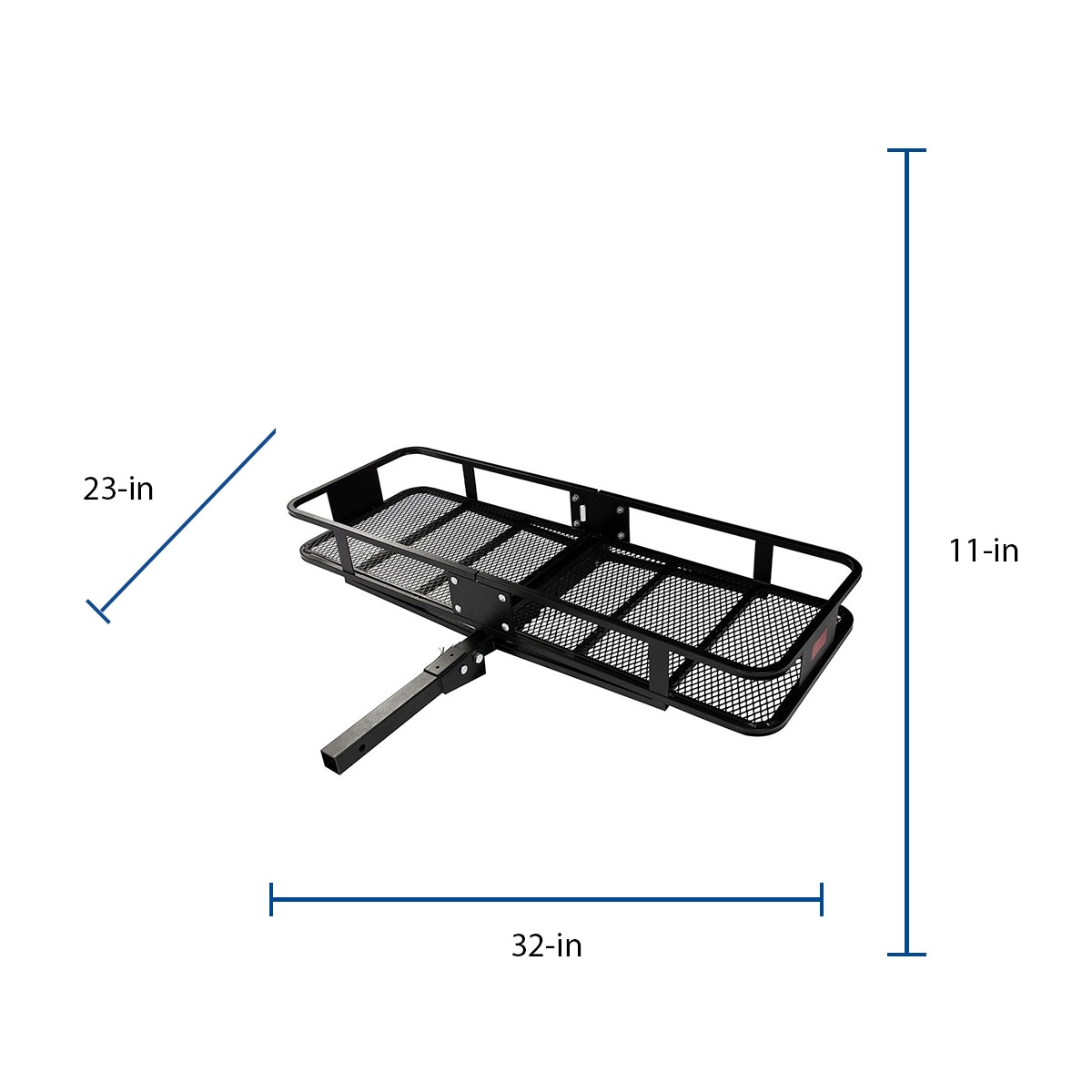 Canasta de carga de enganche de acero de 32 pulgadas de largo x 23 pulgadas de ancho x 11 pulgadas de alto para Erickson 07495