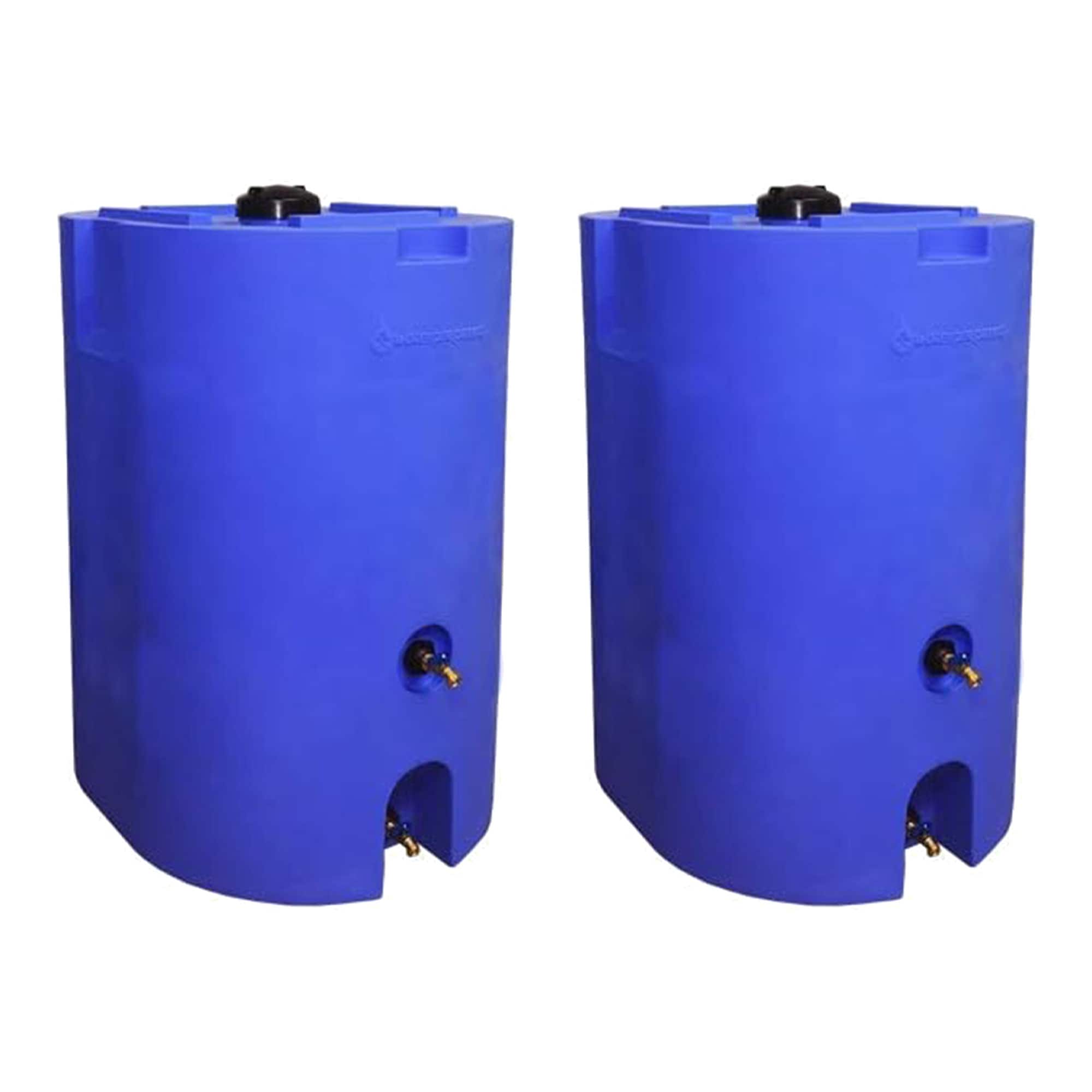 Tanque de transferencia de camión de polietileno redondo azul de 160 galones de WaterPrepared