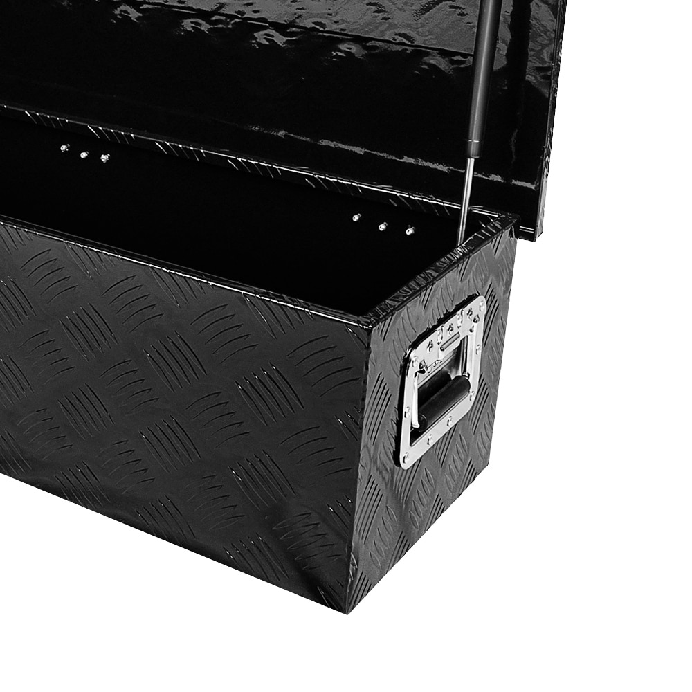 Caja de herramientas para camión, en aluminio negro de 38.8 pulgadas x 12.8 pulgadas x 10.4 pulgadas SUPER-QP214-930 de Kahomvis.