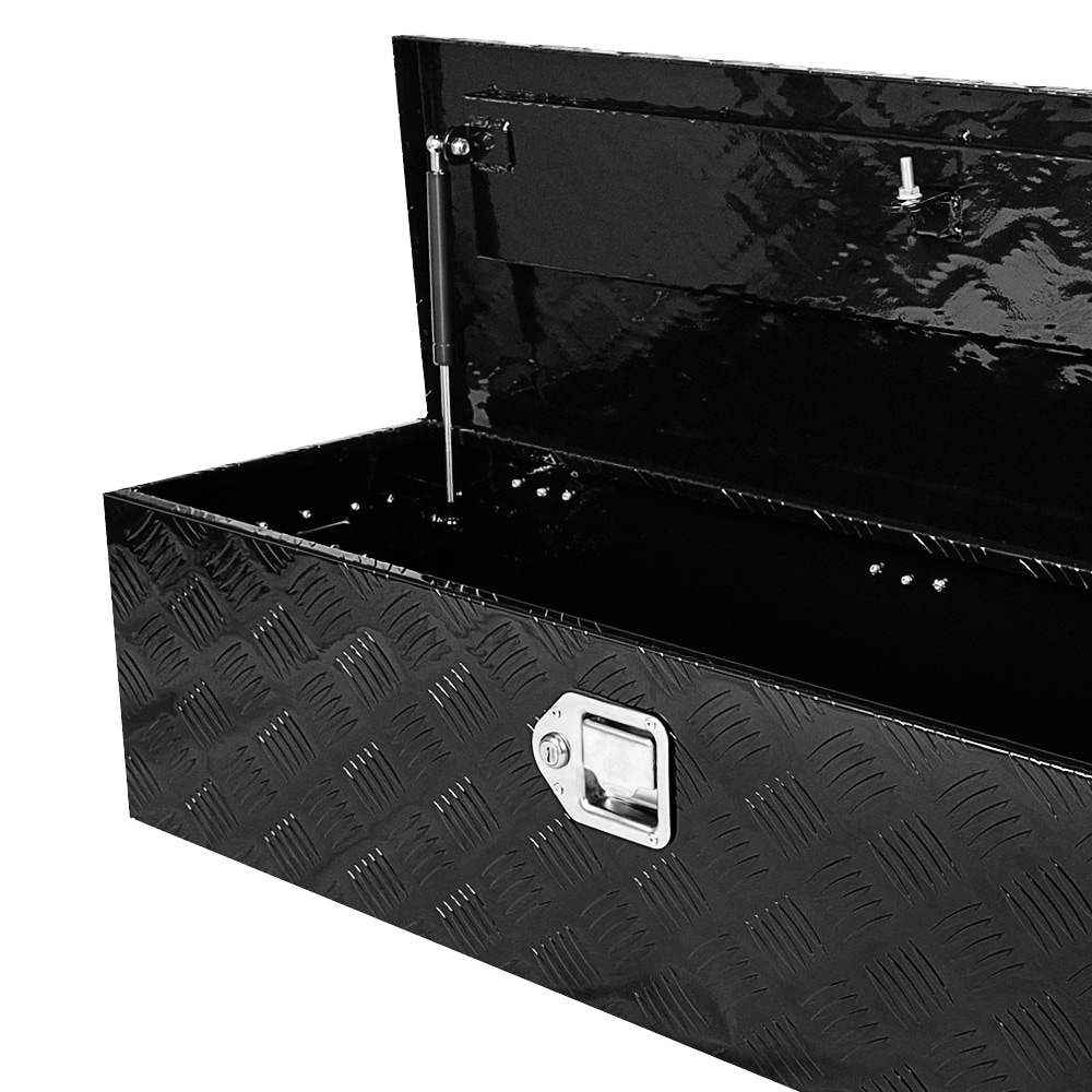 Caja de herramientas para camión, en aluminio negro de 38.8 pulgadas x 12.8 pulgadas x 10.4 pulgadas SUPER-QP214-930 de Kahomvis.