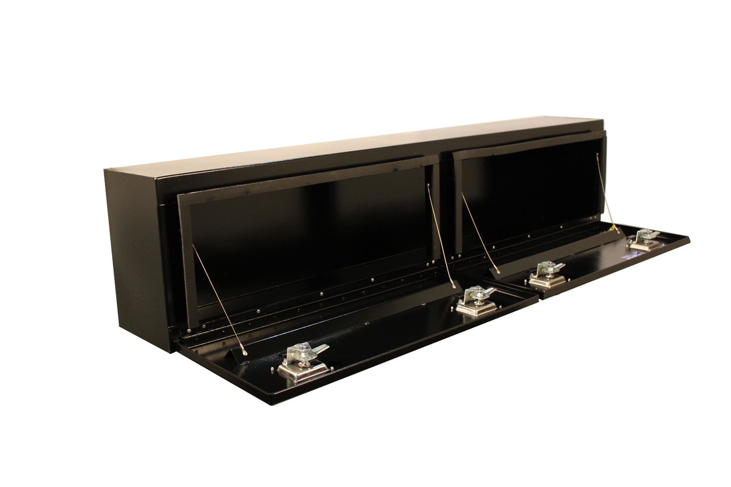 Caja de herramientas para camioneta montada en la parte superior de acero negro Better Built de 72 pulgadas x 12 pulgadas x 16 pulgadas