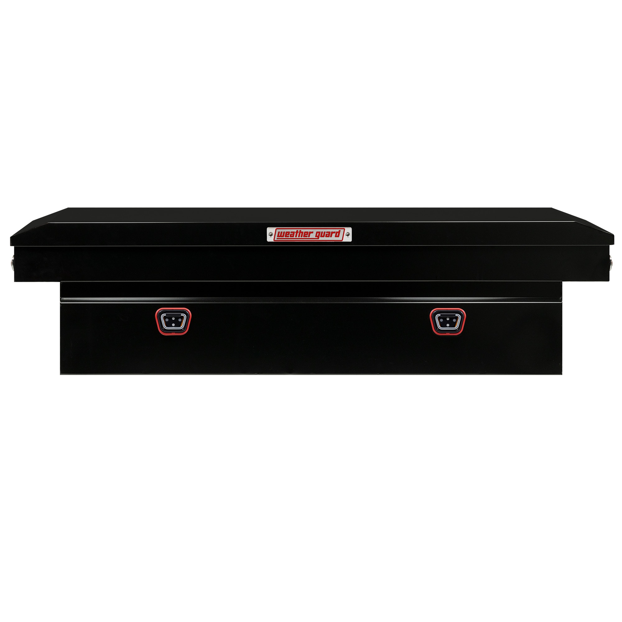 Caja de herramientas para camioneta de cruz con acabado en negro brillante de acero de 72 pulgadas x 20 pulgadas x 18 pulgadas de Weather Guard 126-5-04