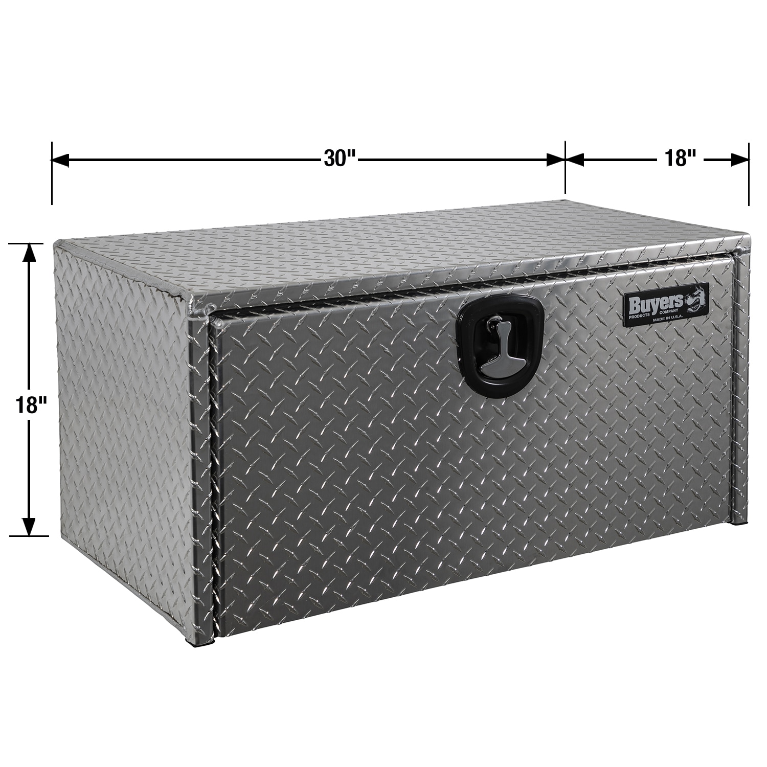 Caja de herramientas para camión de aluminio, bajo chasis, de 30 pulgadas x 18 pulgadas x 18 pulgadas de Buyers Products