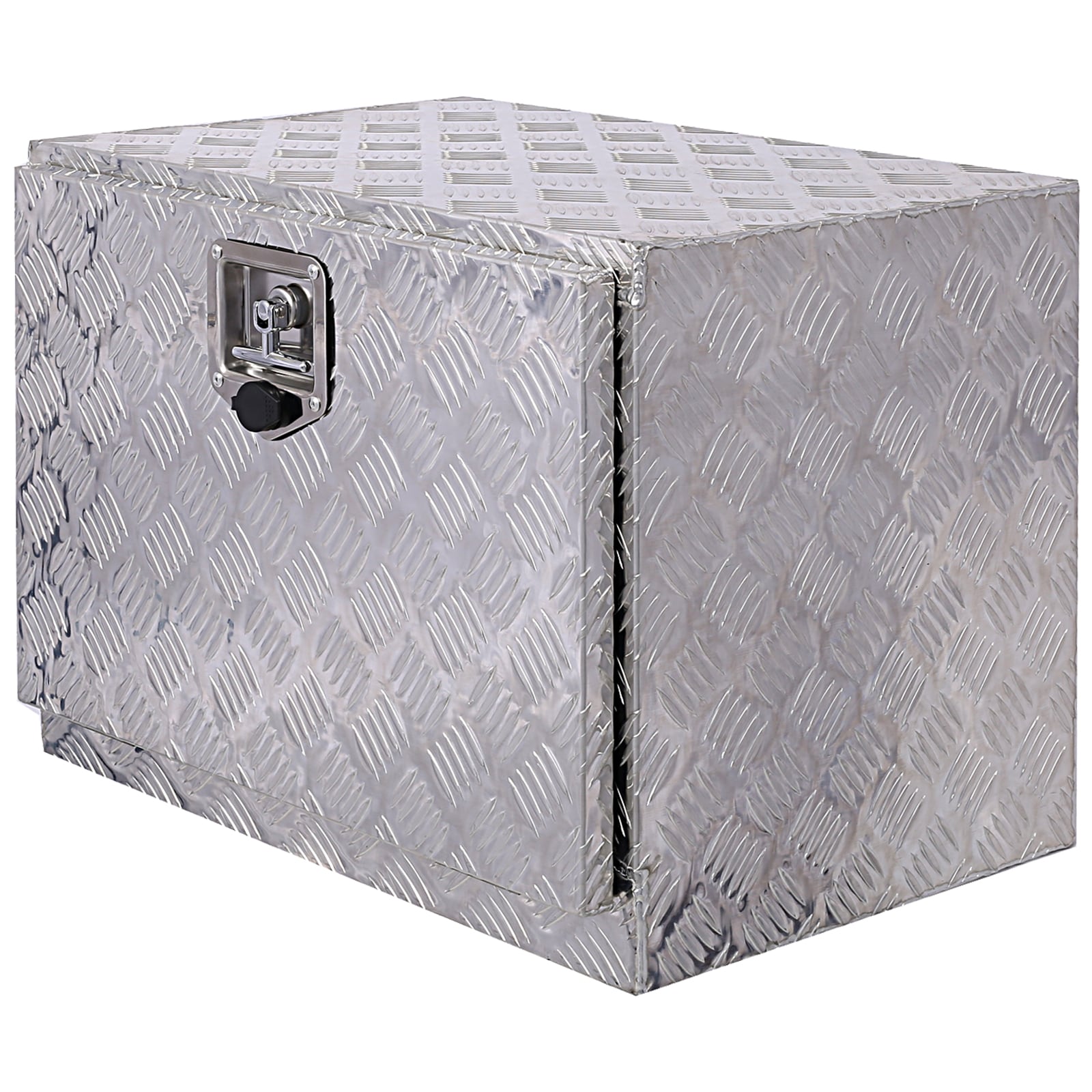 Caja de herramientas para camioneta bajo el chasis de aluminio plateado de 24 pulgadas x 17.3 pulgadas x 17.7 pulgadas Maocao Hoom BH81858