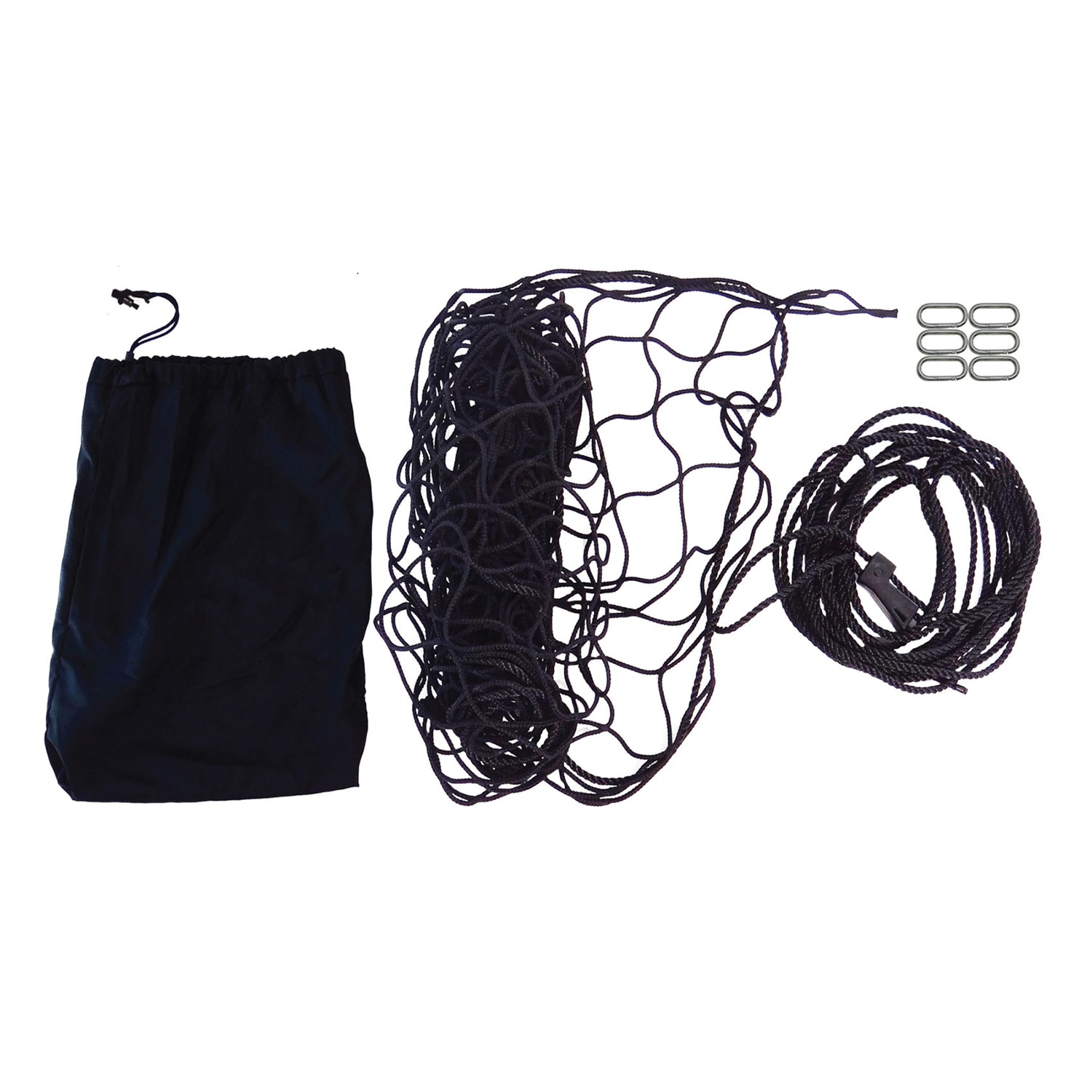 Red de carga militar de plástico negro Snap-Loc 60 x 96 pulgadas para camionetas, amarre logístico, accesorio para remolque y pickup SLAMCN6096