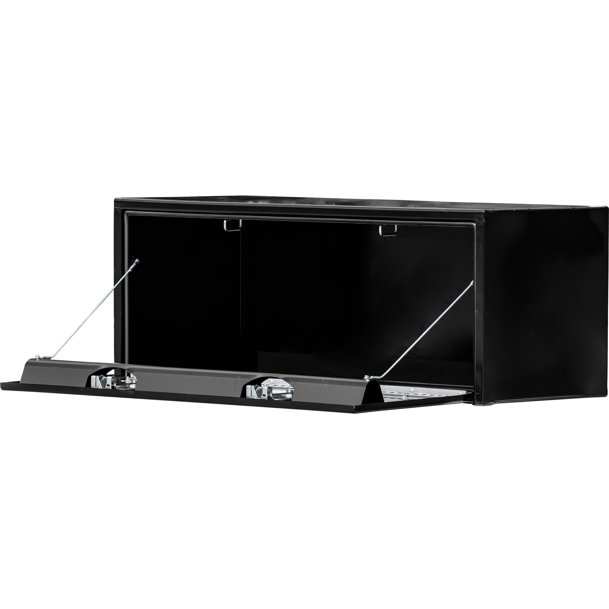 Caja de herramientas negra de acero para camión bajo de Buyers Products de 60 pulgadas x 18 pulgadas x 18 pulgadas