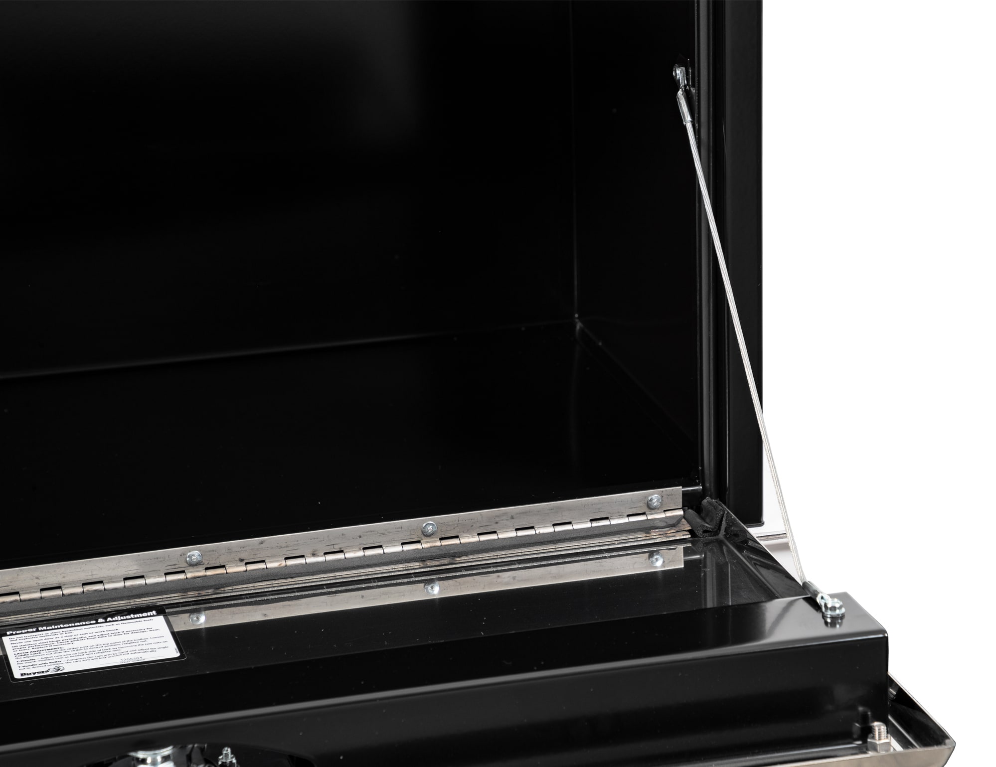 Caja de herramientas para camión bajo de acero negro de 36 pulgadas x 18 pulgadas x 18 pulgadas de Buyers Products