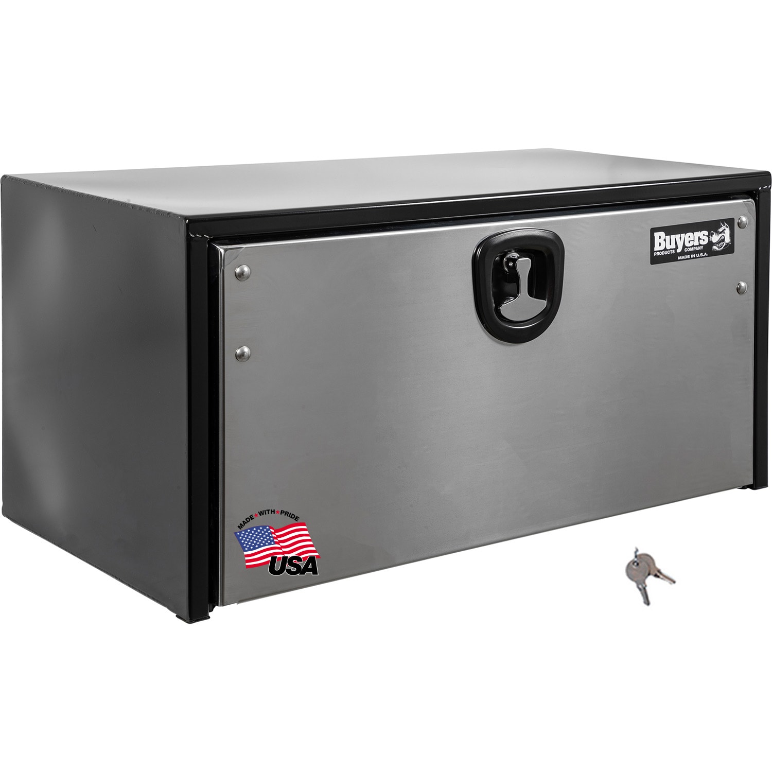 Caja de herramientas para camión bajo de acero negro de 36 pulgadas x 18 pulgadas x 18 pulgadas de Buyers Products