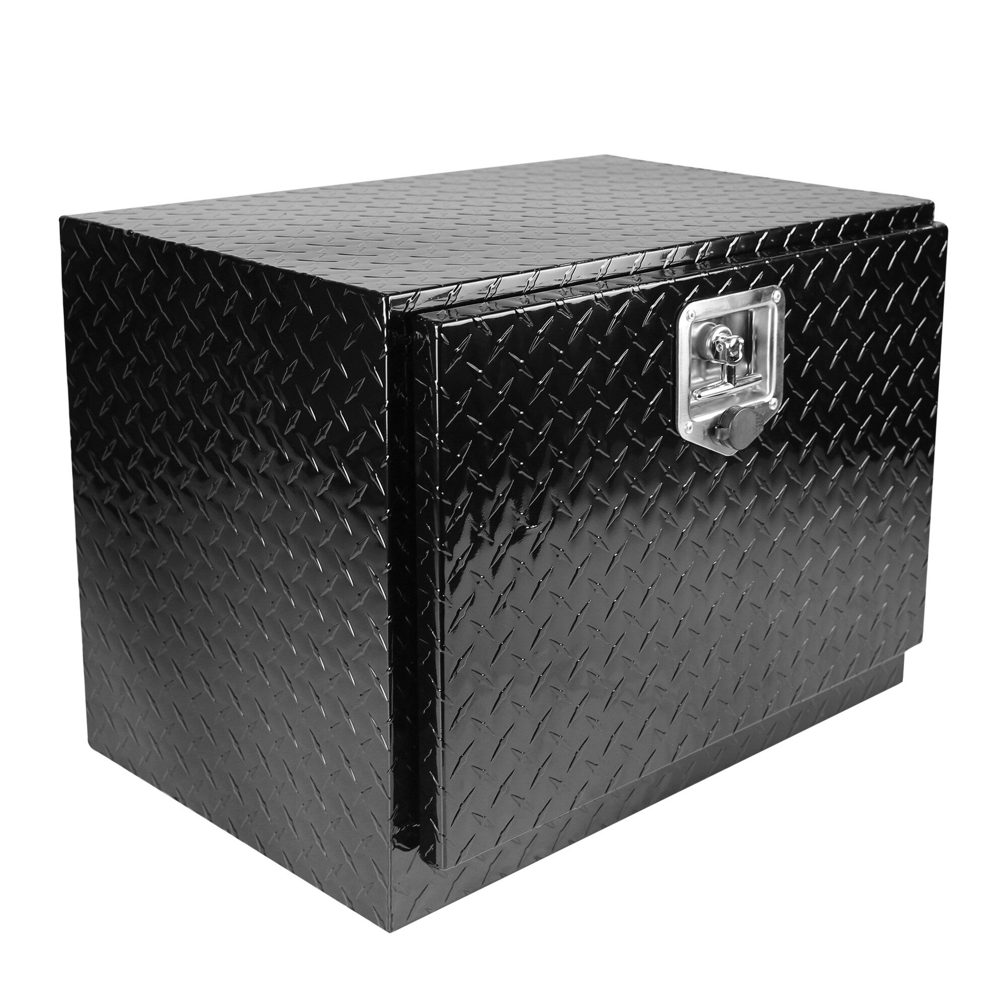 Caja de herramientas lateral para camioneta de aluminio negro de montaje lateral Kahomvis 24.2 pulgadas x 17.1 pulgadas x 17.9 pulgadas YS-QPW1-140