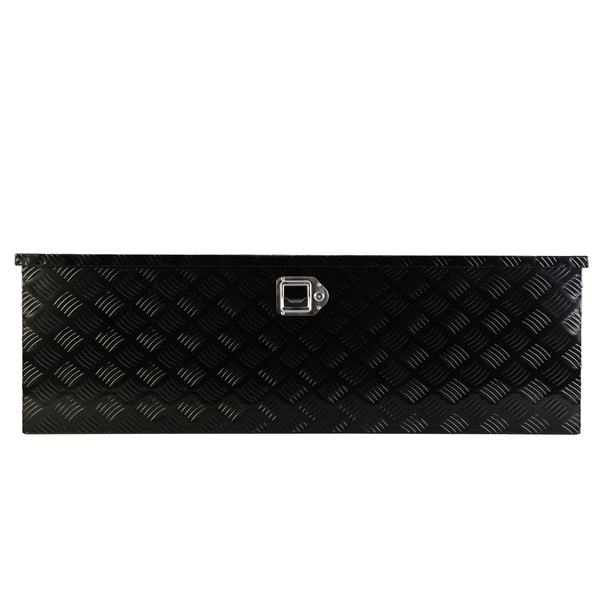 Caja de herramientas negra de aluminio para camioneta montada en el lateral de Kahomvis de 48 pulgadas x 15.17 pulgadas x 15.16 pulgadas
