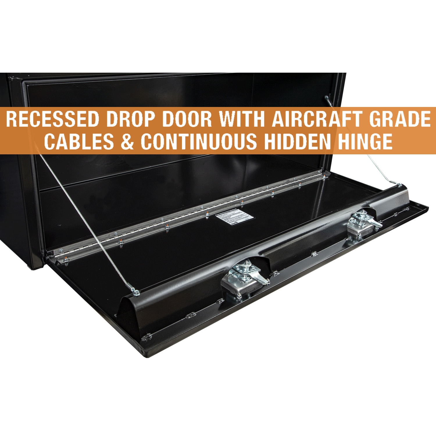 Caja de herramientas para camión de acero negro de 48 pulgadas x 18 pulgadas x 18 pulgadas de Buyers Products