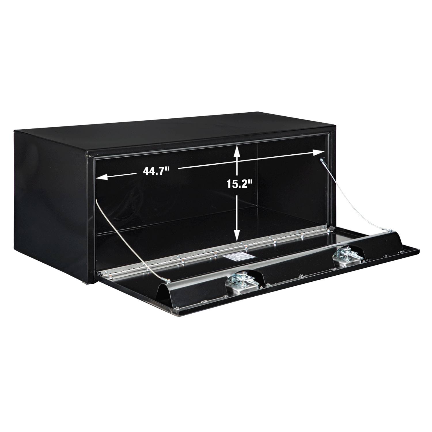 Caja de herramientas para camión de acero negro de 48 pulgadas x 18 pulgadas x 18 pulgadas de Buyers Products