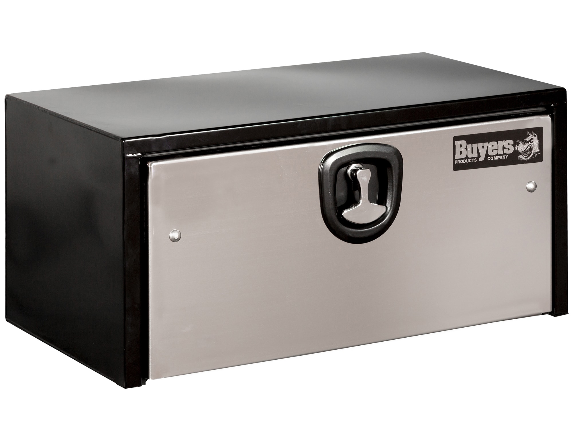 Caja de herramientas negra de acero para camión de 24 pulgadas x 18 pulgadas x 18 pulgadas de Buyers Products 1702700MPP