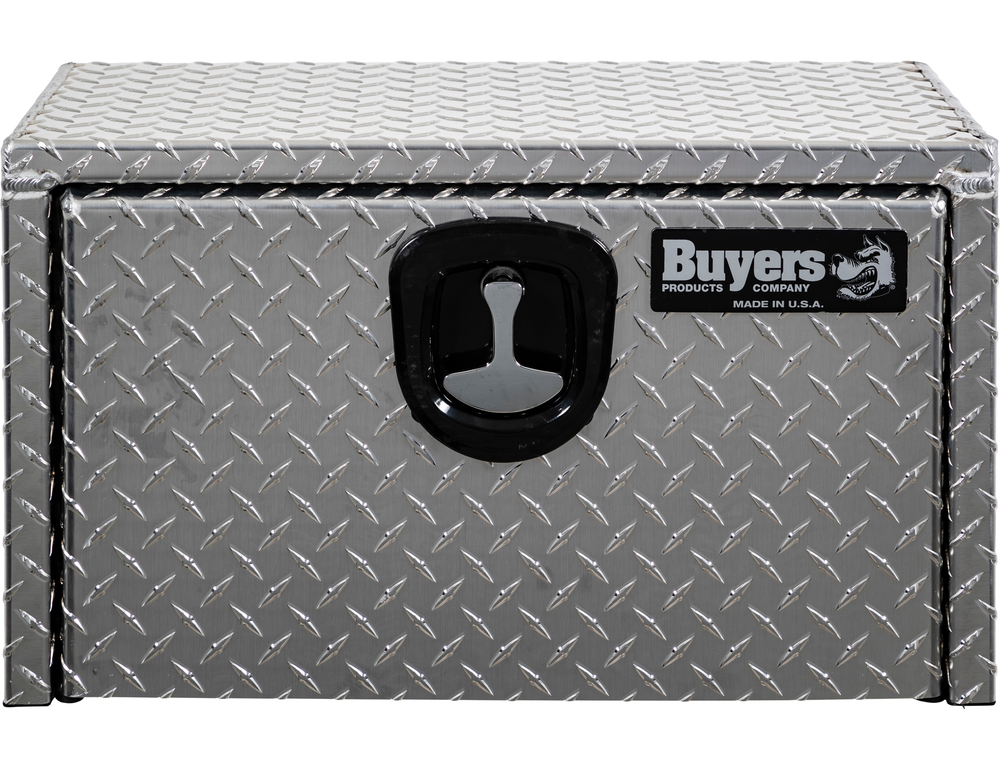Caja de herramientas para camión bajo de aluminio con textura de diamante de 18 pulgadas x 12 pulgadas x 14 pulgadas de Buyers Products
