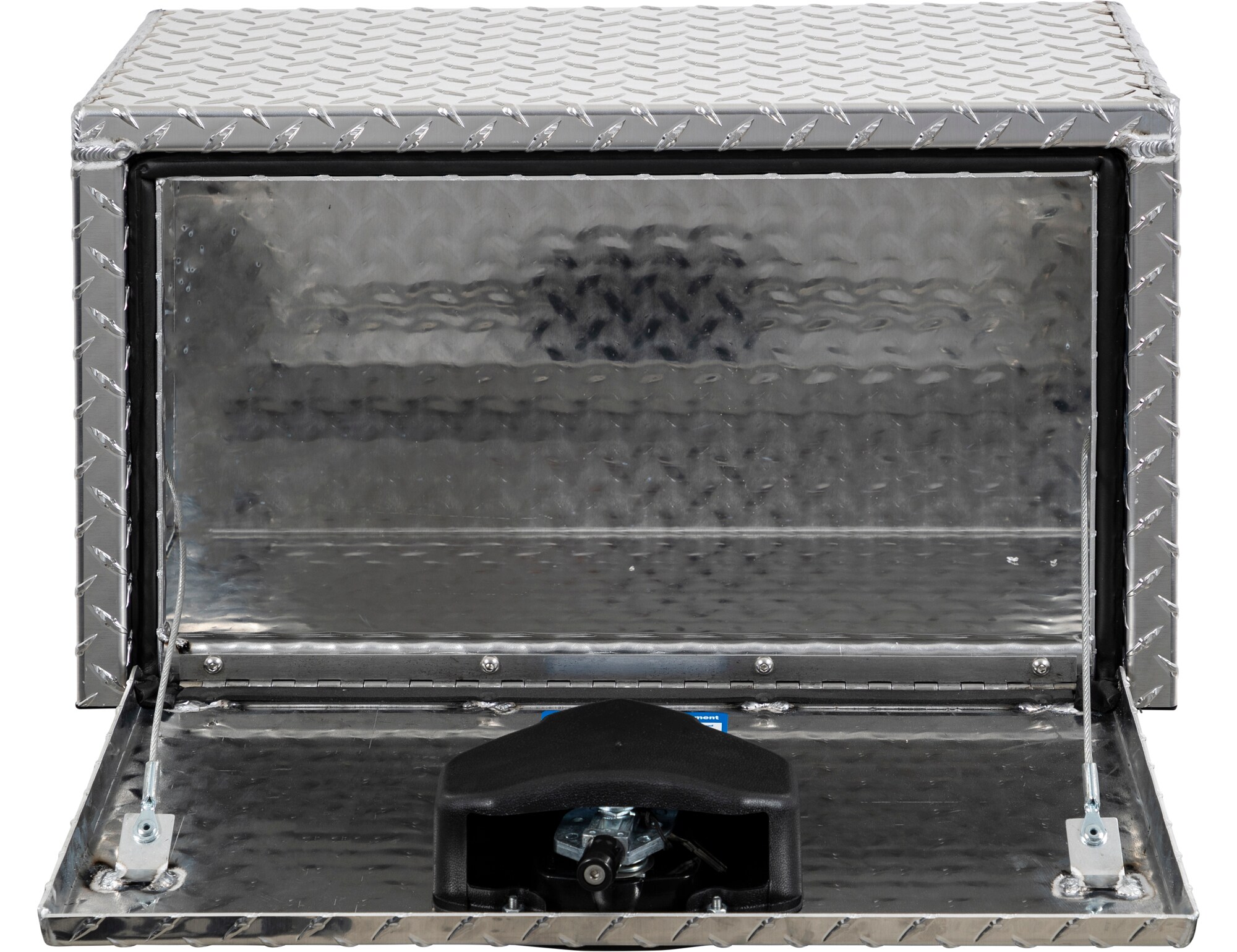 Caja de herramientas para camión bajo de aluminio con textura de diamante de 18 pulgadas x 12 pulgadas x 14 pulgadas de Buyers Products