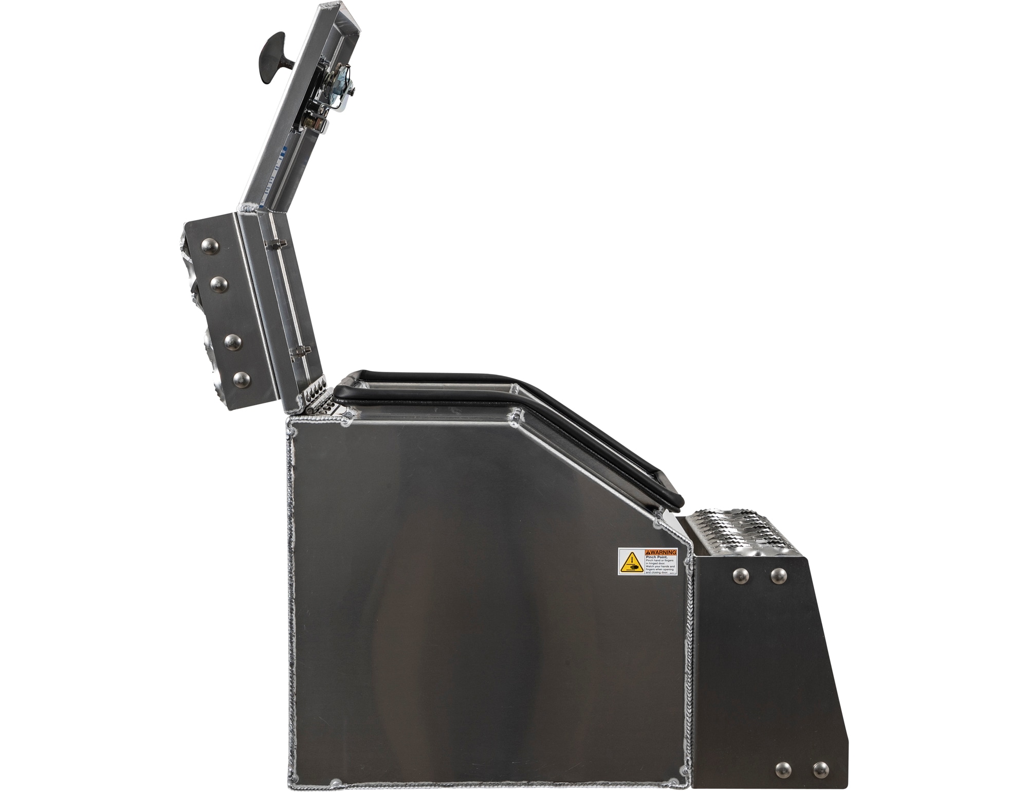 Caja de herramientas para camión de aluminio liso de 12.3 pulgadas x 28.5 pulgadas x 23.3 pulgadas de Buyers Products