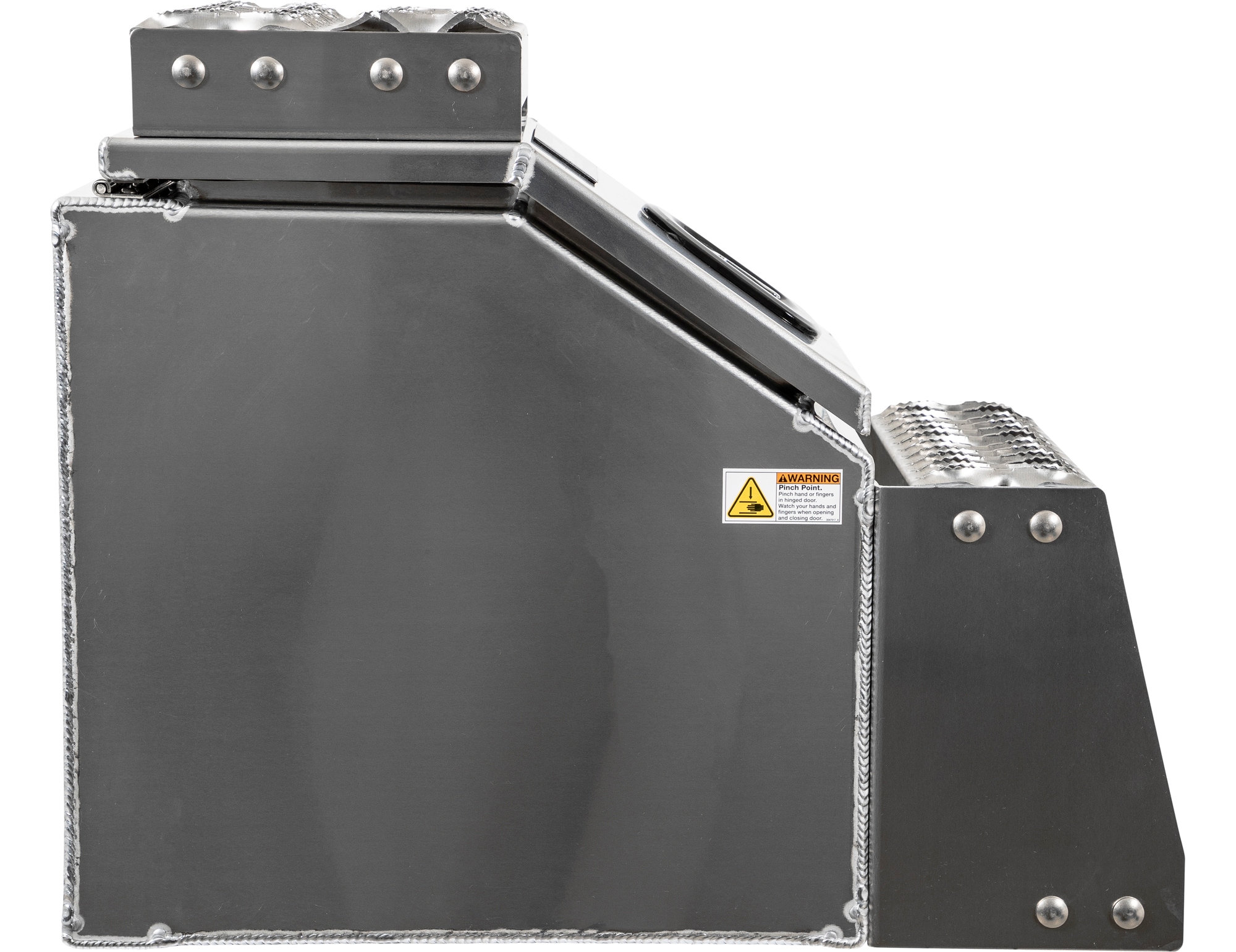 Caja de herramientas para camión de aluminio liso de 12.3 pulgadas x 28.5 pulgadas x 23.3 pulgadas de Buyers Products