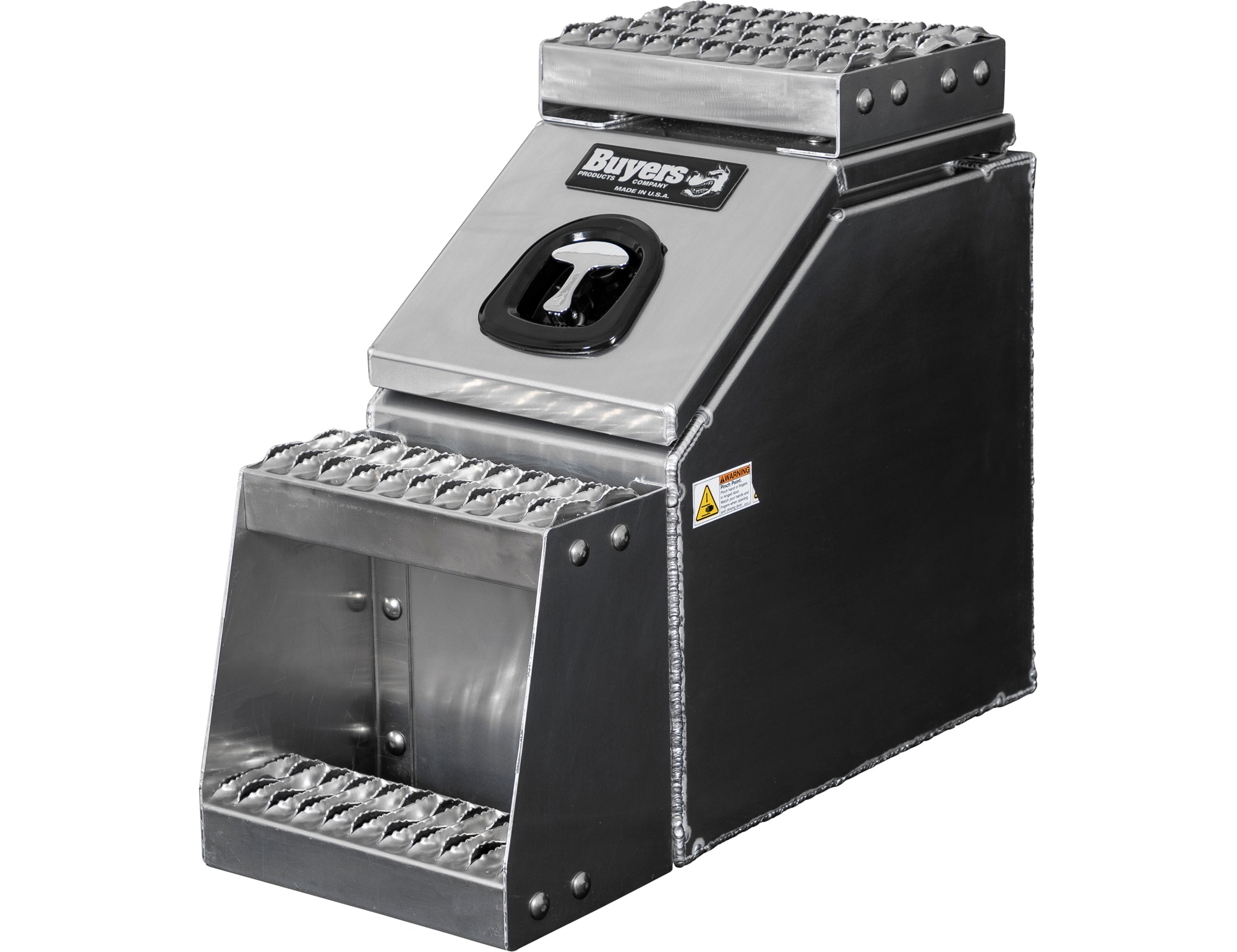 Caja de herramientas para camión de aluminio liso de 12.3 pulgadas x 28.5 pulgadas x 23.3 pulgadas de Buyers Products