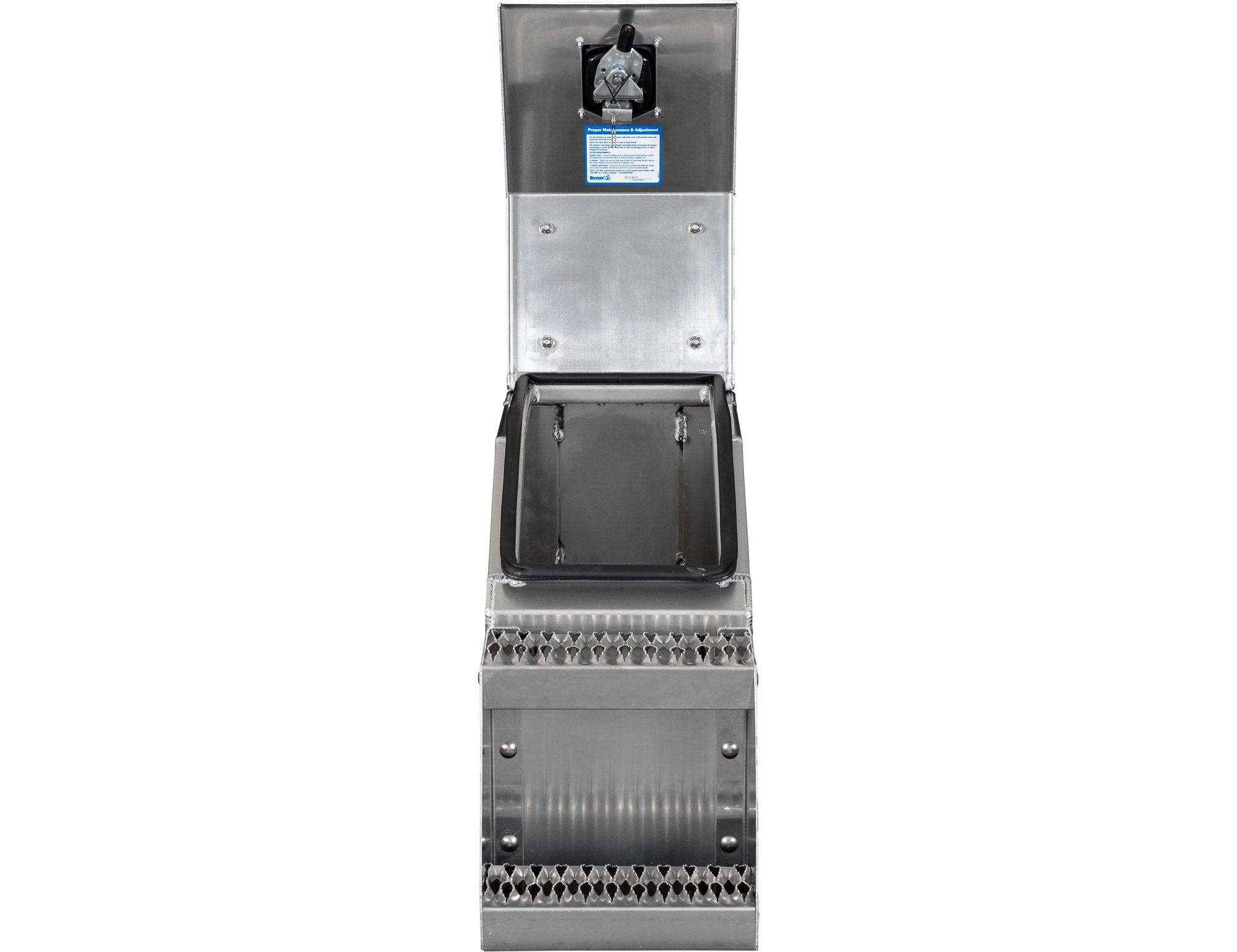 Caja de herramientas para camión de aluminio liso de 12.3 pulgadas x 28.5 pulgadas x 23.3 pulgadas de Buyers Products