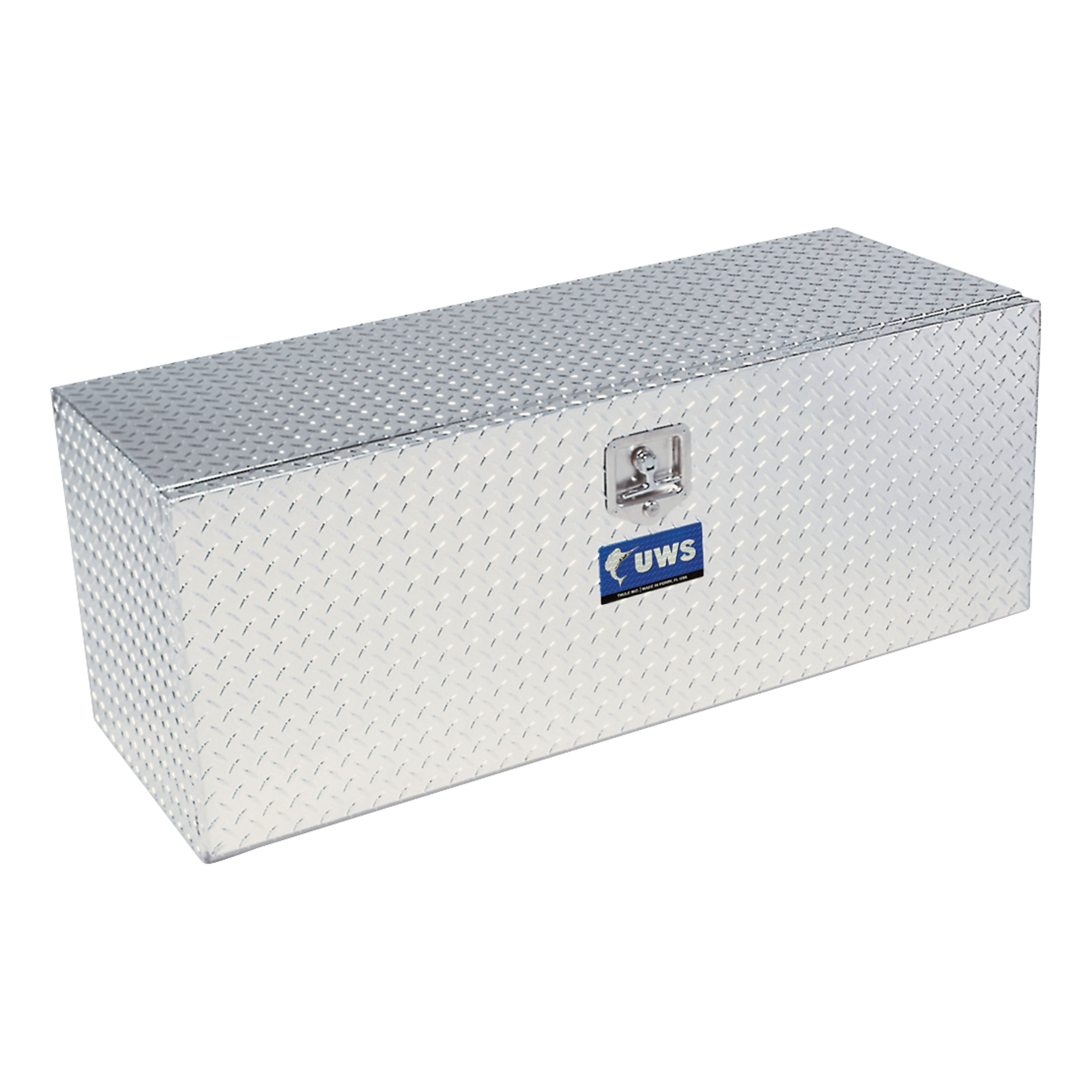 Caja de herramientas para camioneta montada en el lateral de aluminio brillante de 24.000 pulgadas x 19.000 pulgadas x 18.000 pulgadas