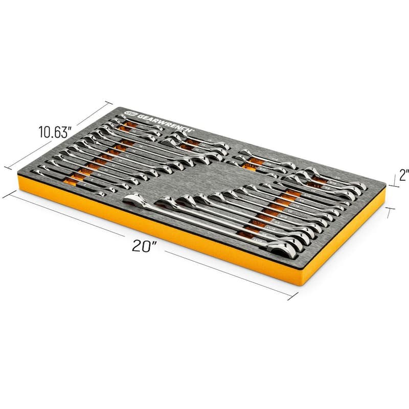 Set de herramientas mecánicas GEARWRENCH 120XP de 1/4 in., 3/8 in. y 1/2 in. con almacenamiento de EVA (126 piezas) - 8307182999CB