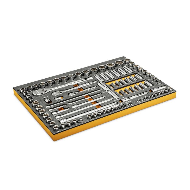Set de herramientas mecánicas GEARWRENCH 120XP de 1/4 in., 3/8 in. y 1/2 in. con almacenamiento de EVA (126 piezas) - 8307182999CB
