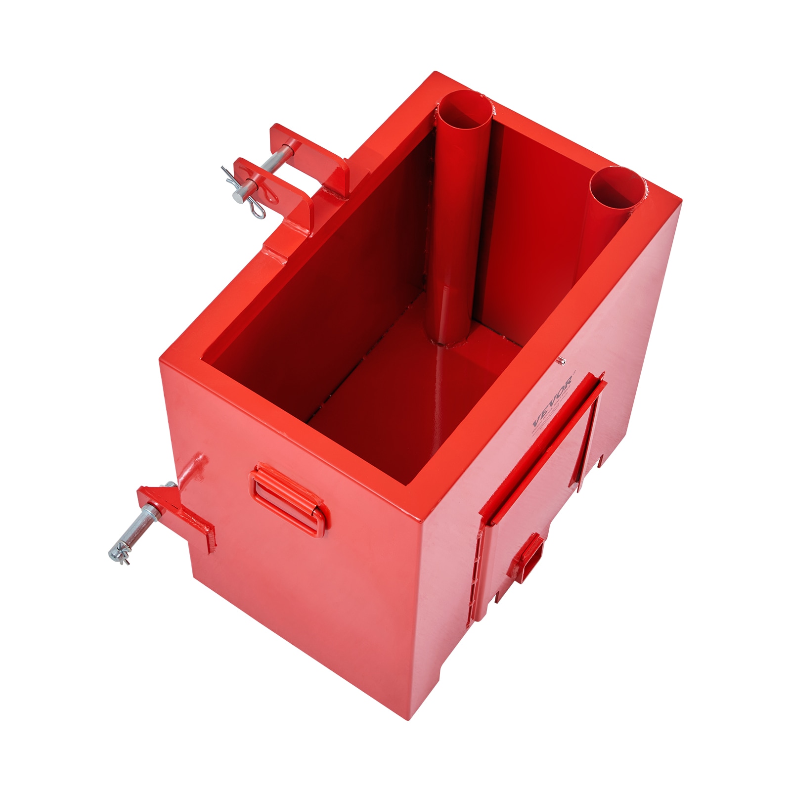 Caja de herramientas lateral para camioneta de acero negro de 24.8 pulgadas x 19.6 pulgadas x 26.1 pulgadas