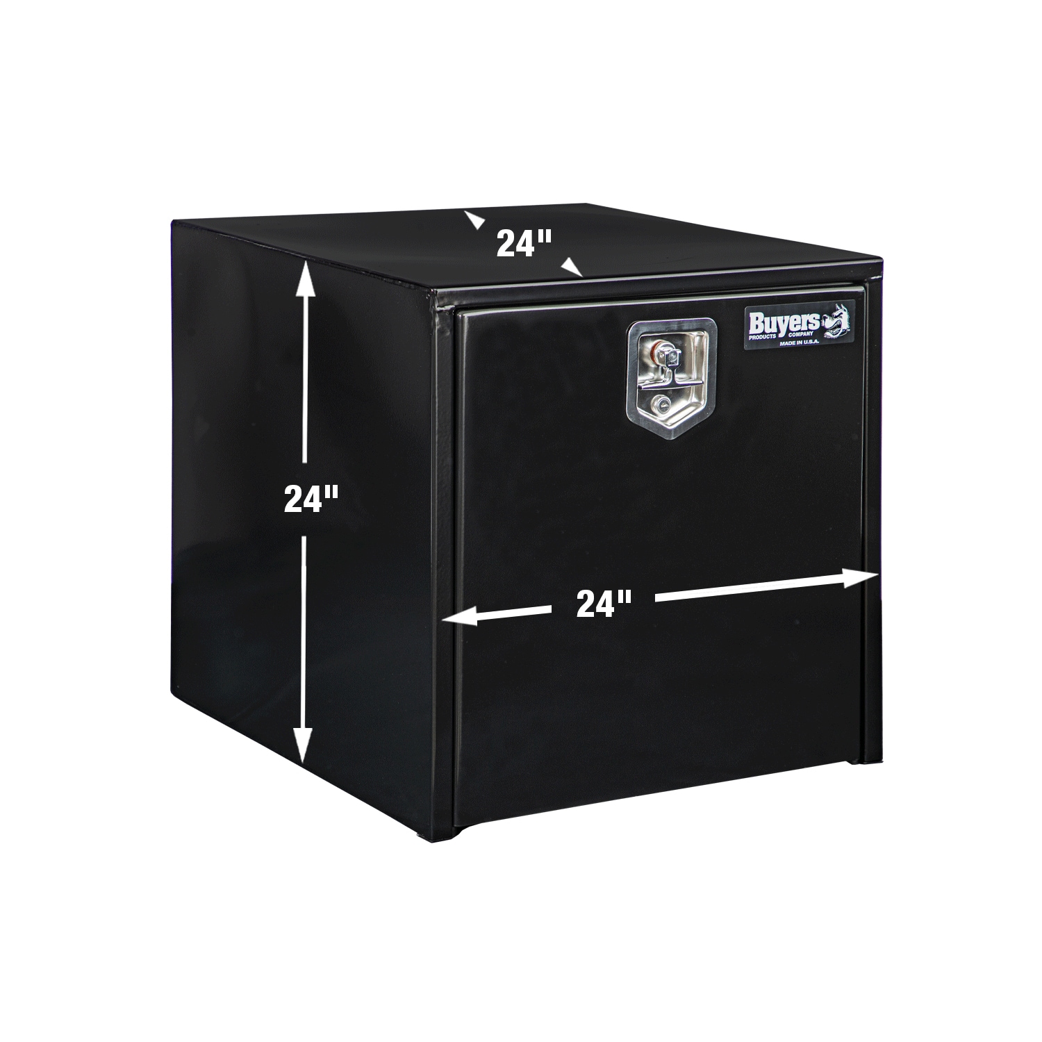 Caja de herramientas para camión en acero negro de 24 pulgadas x 24 pulgadas x 24 pulgadas de Buyers Products