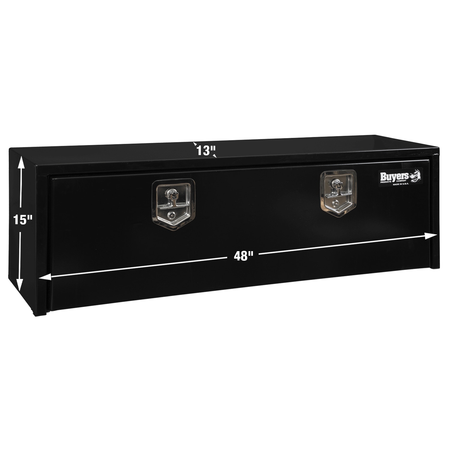 Caja de herramientas de acero negro para camión de 48 pulgadas x 13 pulgadas x 15 pulgadas de Buyer Products