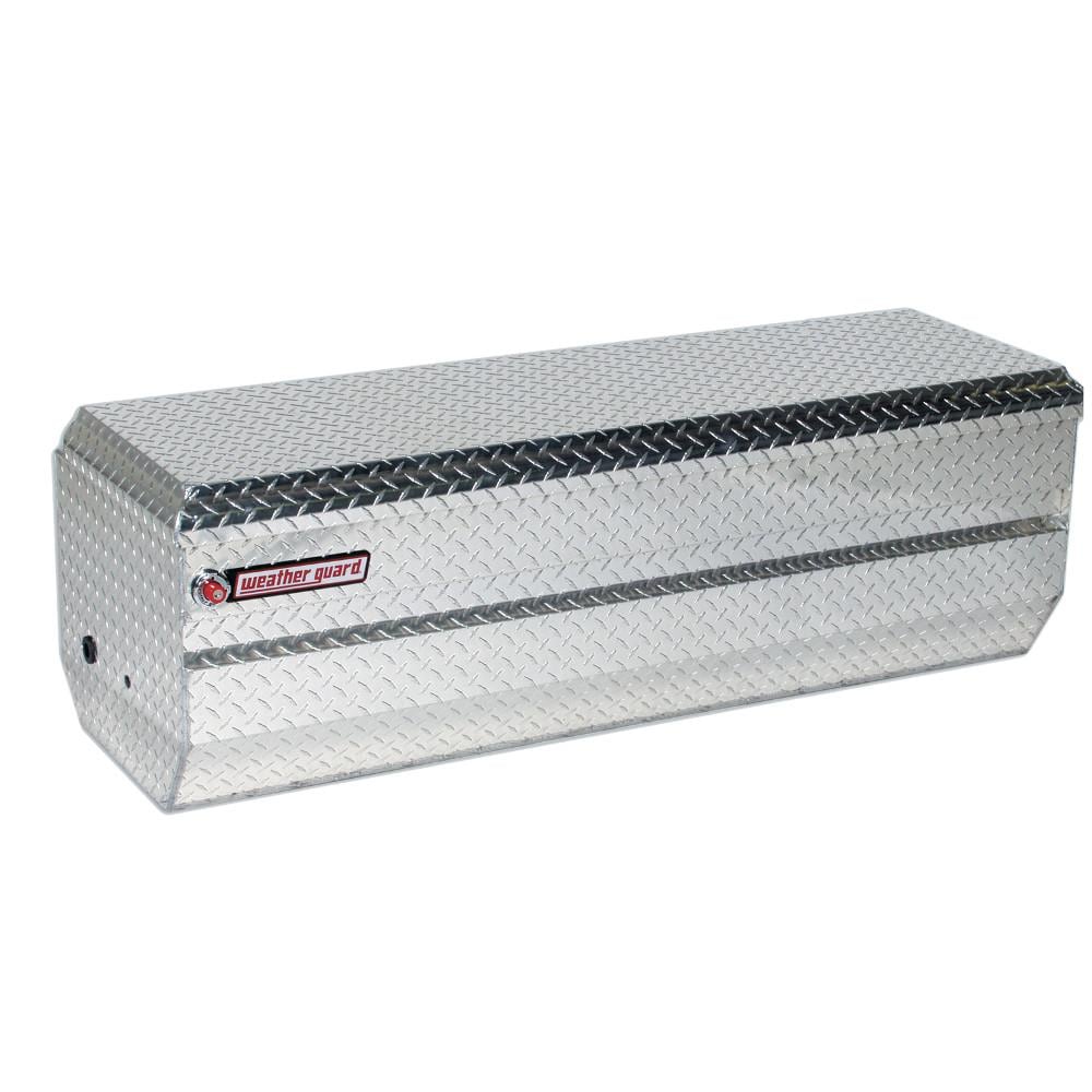 Caja de herramientas para camioneta de aluminio plateado Weather Guard de 62 pulgadas x 20 pulgadas x 19.25 pulgadas