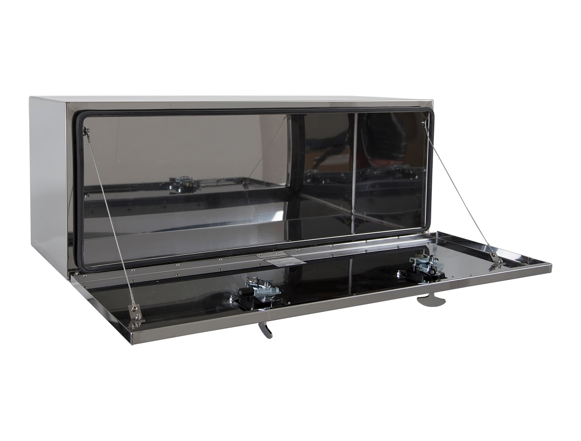 Caja de herramientas de acero inoxidable para camión debajo del cuerpo de 48 pulgadas x 18 pulgadas x 18 pulgadas de Buyers Products
