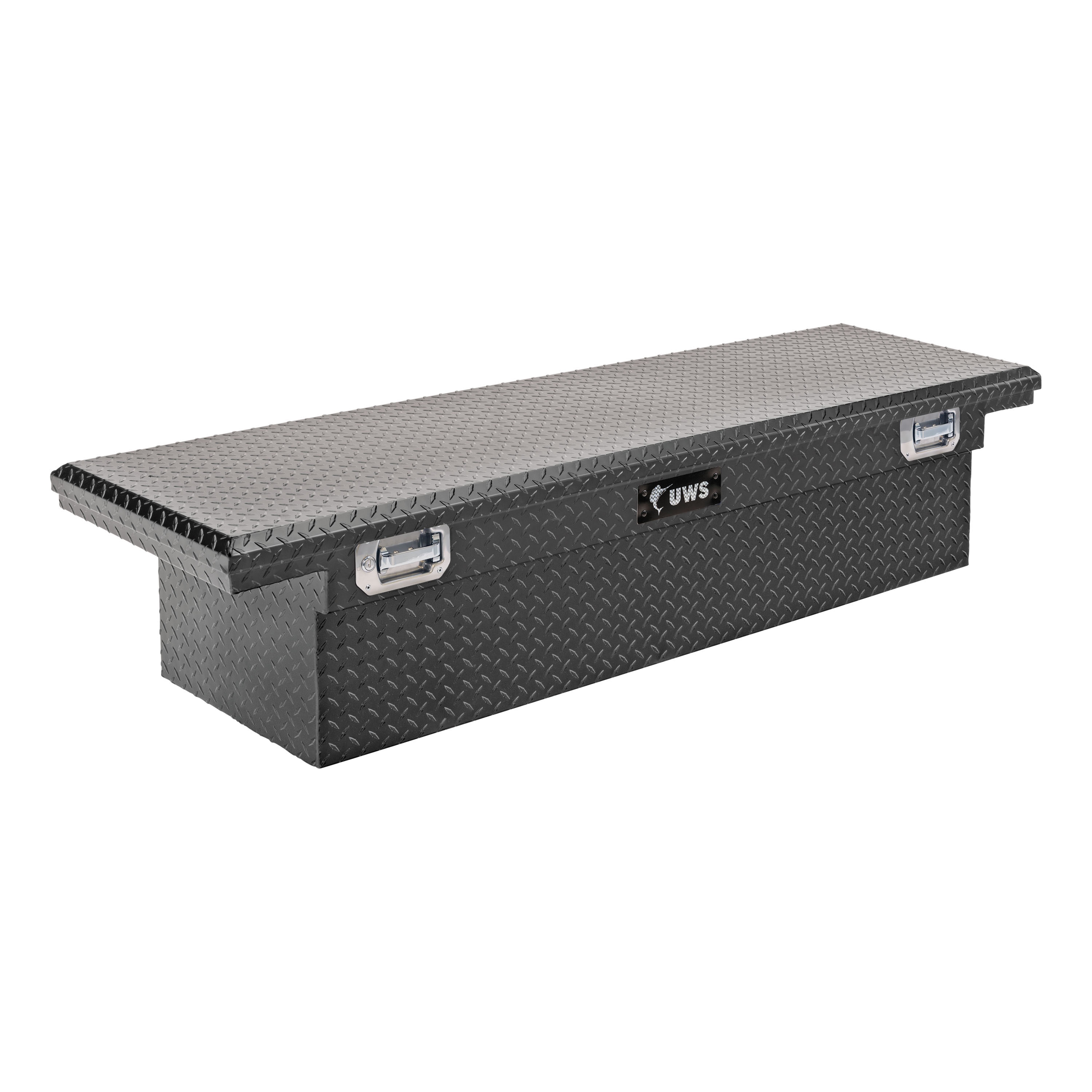 Caja de herramientas de aluminio negro mate para camioneta cruzada UWS de 69.875 pulgadas x 20 pulgadas x 14.75 pulgadas Eco10503