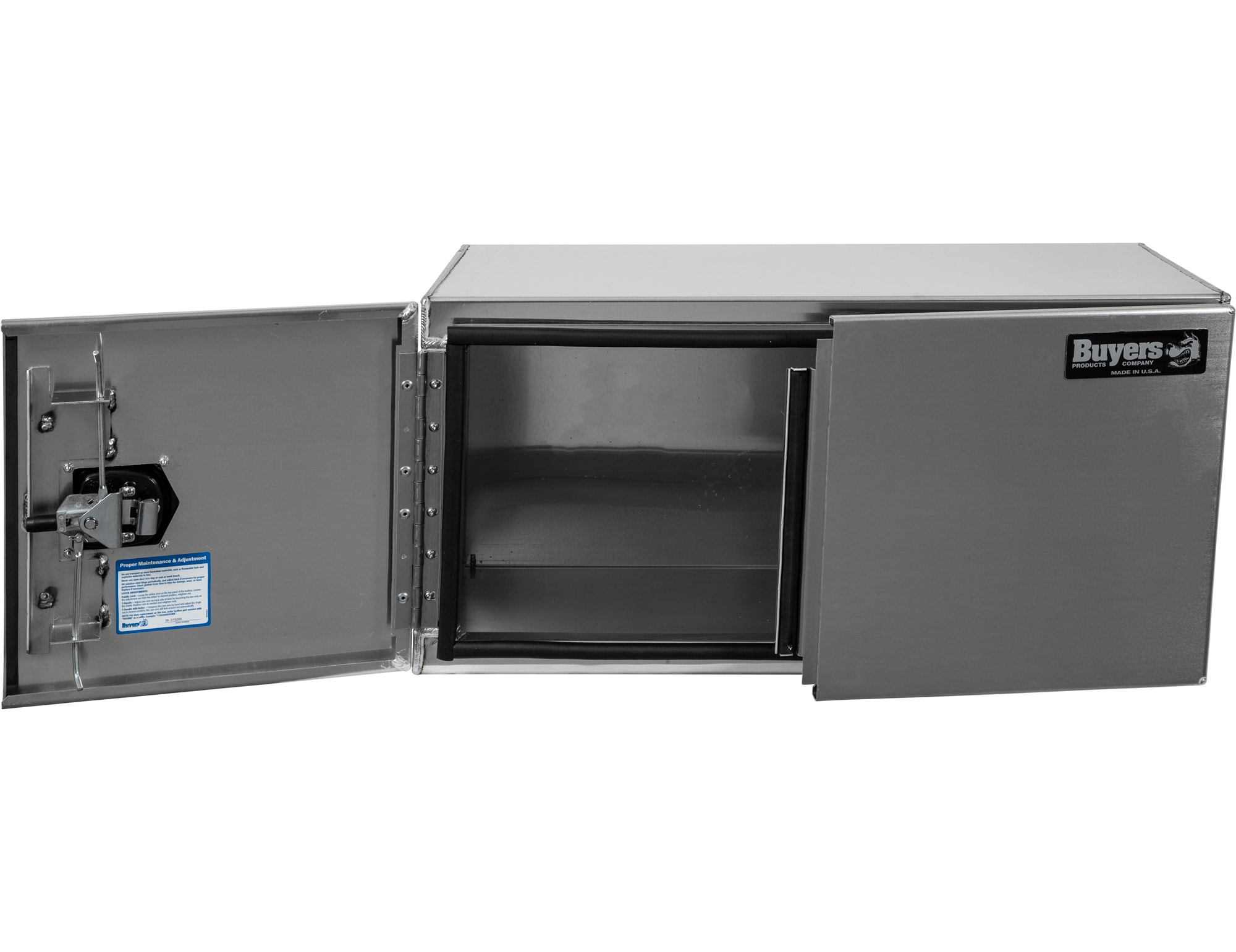 Caja de herramientas para camión de aluminio liso de 36 pulgadas x 24 pulgadas x 24 pulgadas de Buyers Products