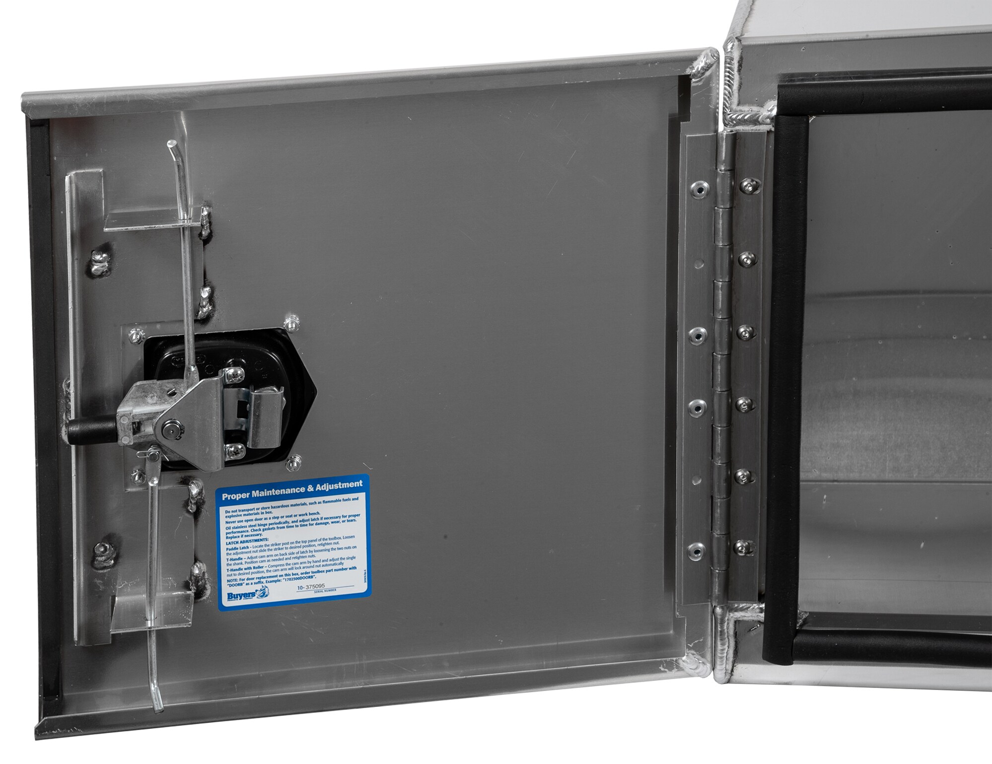 Caja de herramientas para camión de aluminio liso de 36 pulgadas x 24 pulgadas x 24 pulgadas de Buyers Products
