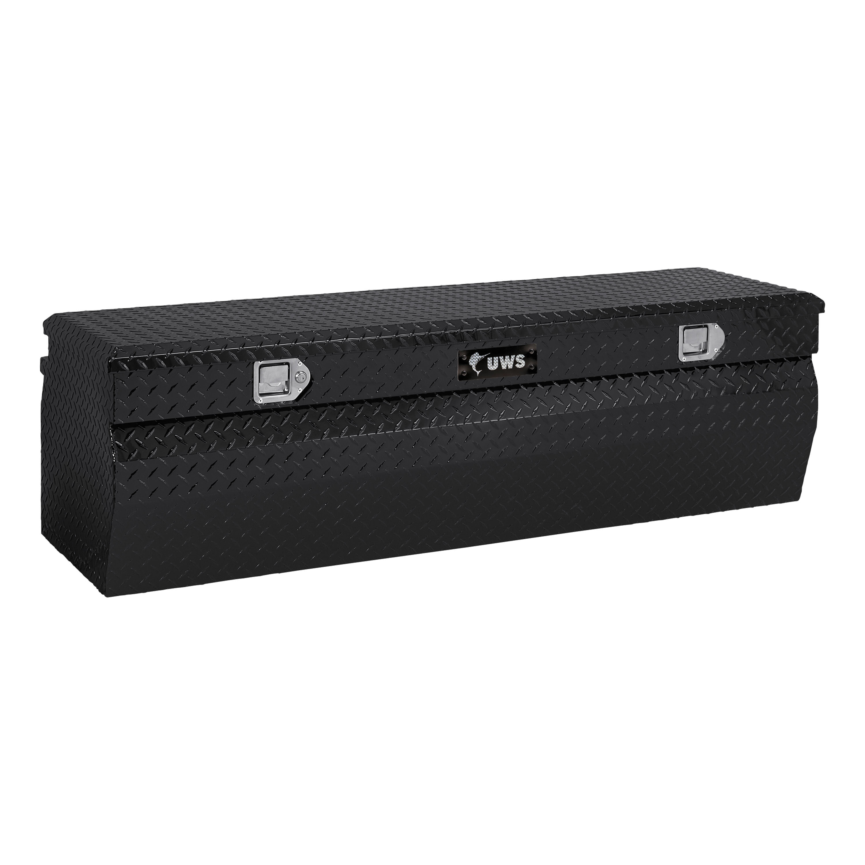 Cofre de herramientas para camioneta en aluminio negro brillante de 47.875 pulgadas x 20.375 pulgadas x 18.437 pulgadas