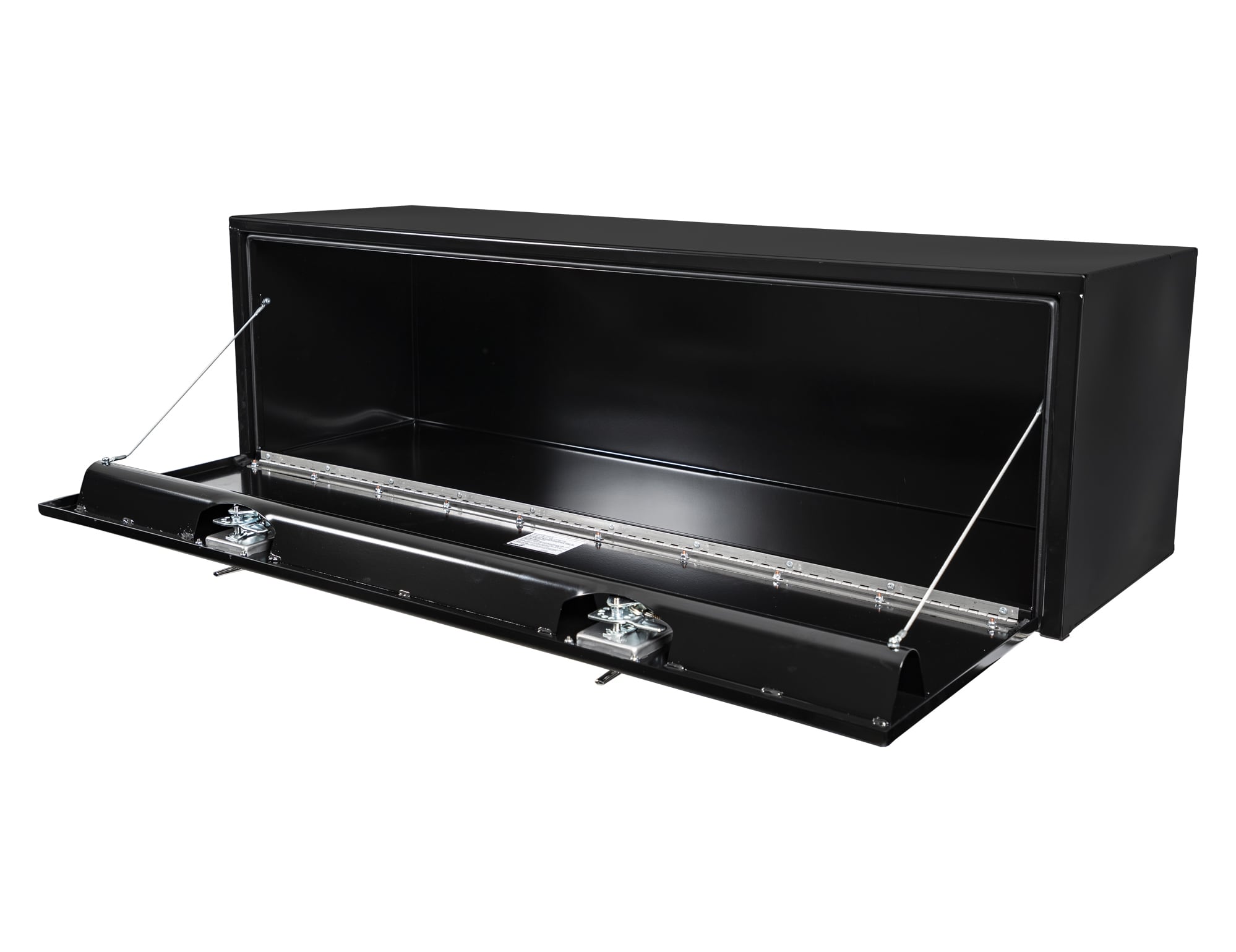 Caja de herramientas para camión de acero negro debajo del chasis de 60.75 pulgadas x 18.5 pulgadas x 18.5 pulgadas de Buyers Products