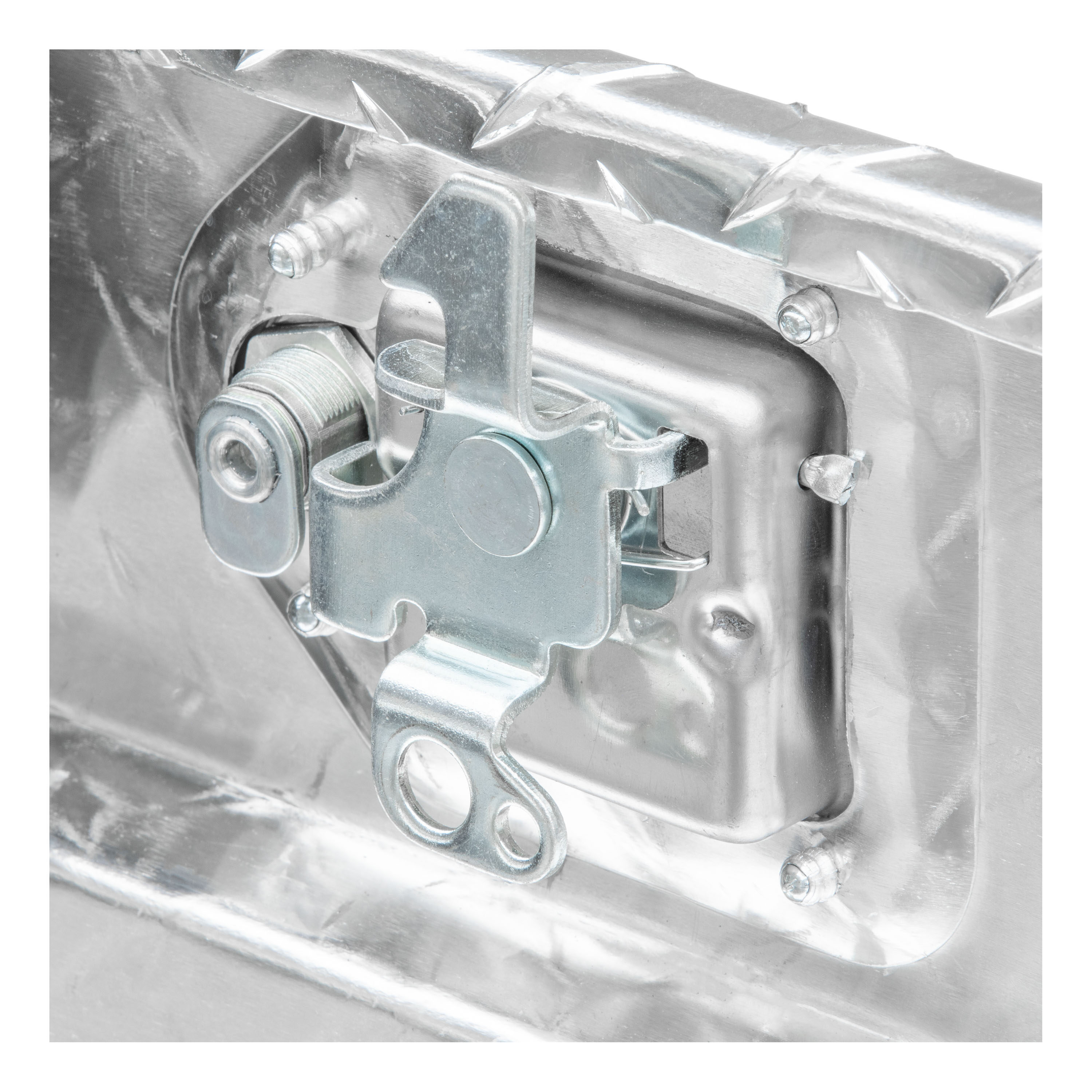 Caja de herramientas para camión tipo crossover de aluminio brillante de 72.875 pulgadas x 20 pulgadas x 14.75 pulgadas