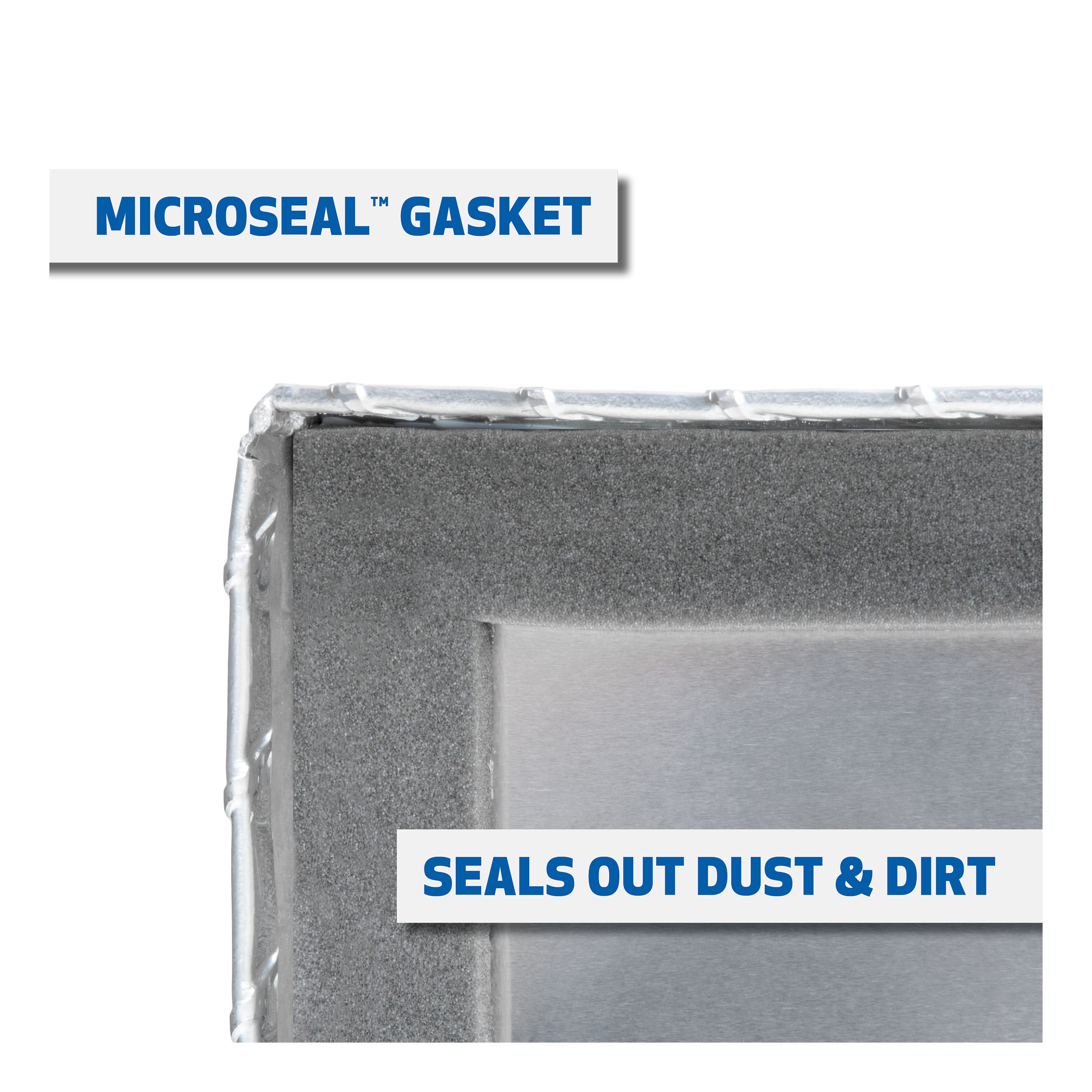 Caja de herramientas para camión tipo crossover de aluminio brillante de 72.875 pulgadas x 20 pulgadas x 14.75 pulgadas