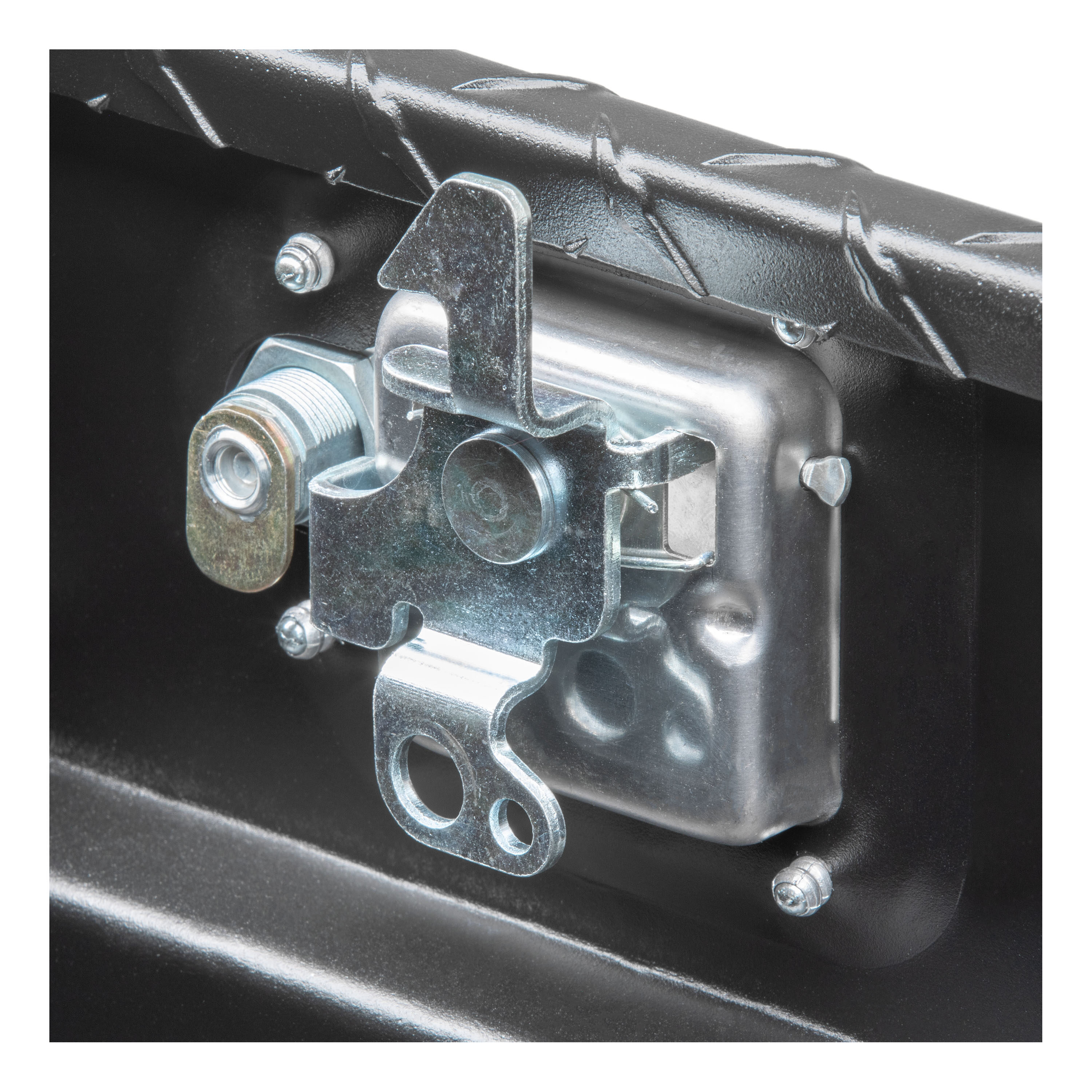 Cofre de herramientas para camioneta en aluminio negro brillante de 36.750 pulgadas x 20.562 pulgadas x 18.437 pulgadas UWS EC20172