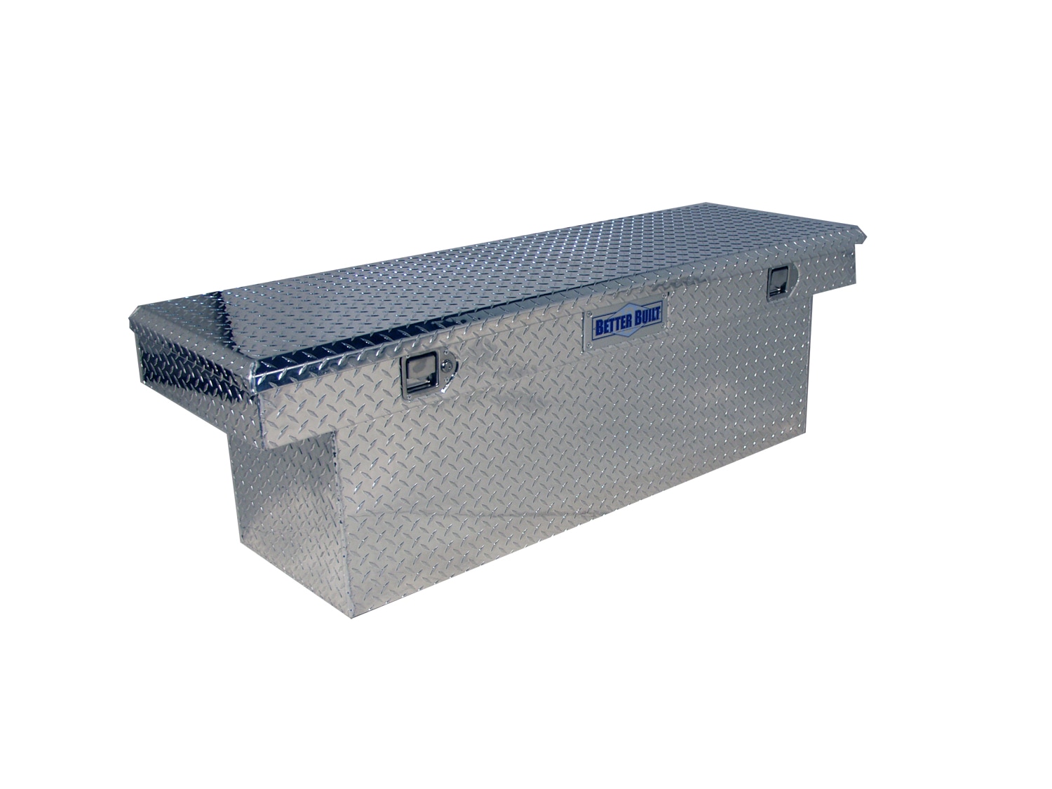 Caja de herramientas cruzada para camioneta de aluminio plateado de 71 pulgadas x 20 pulgadas x 19 pulgadas Better Built